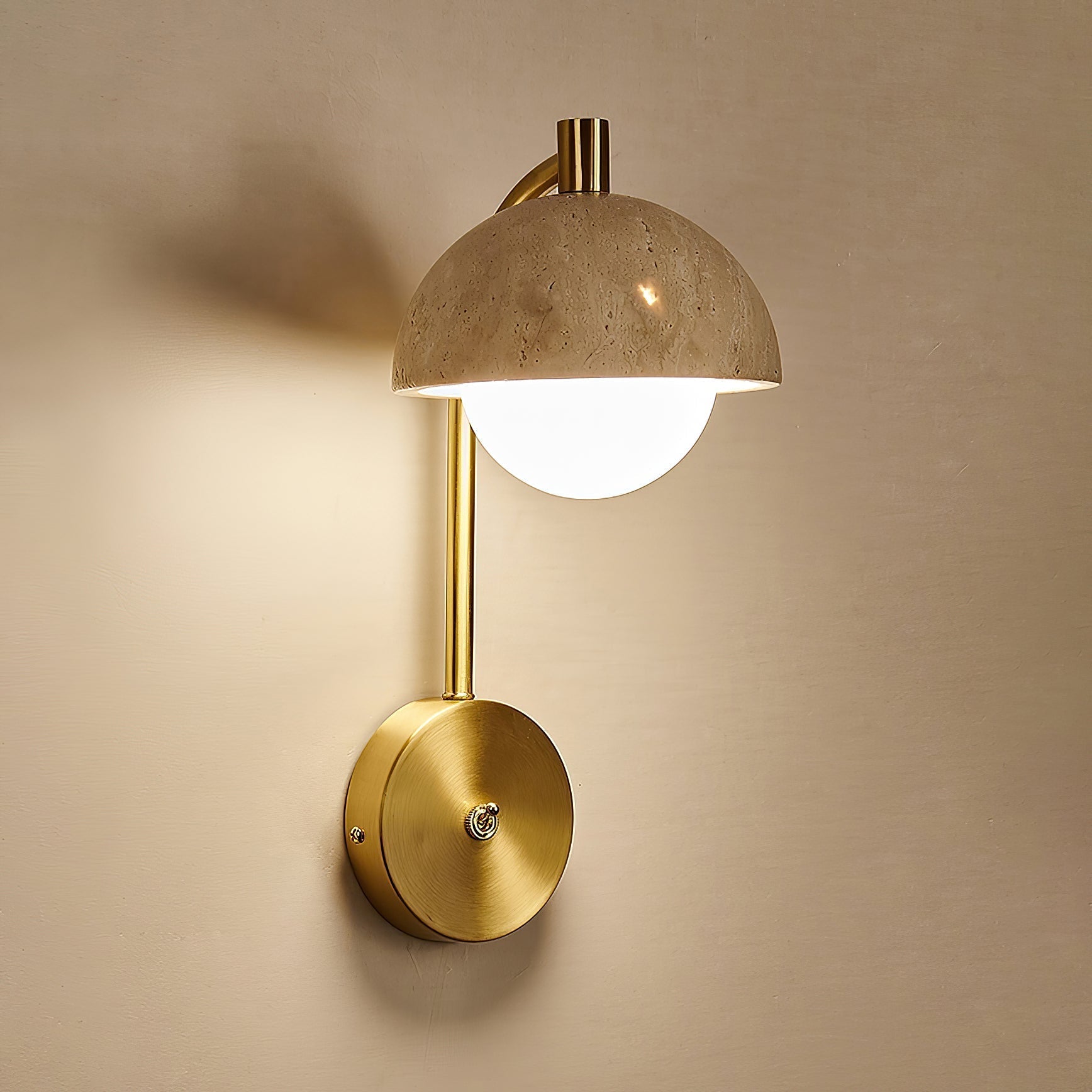 Alina Travertine Wall Lamp