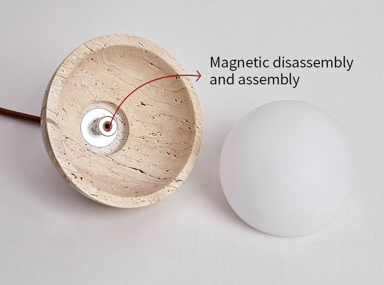Alina Travertine Wall Lamp