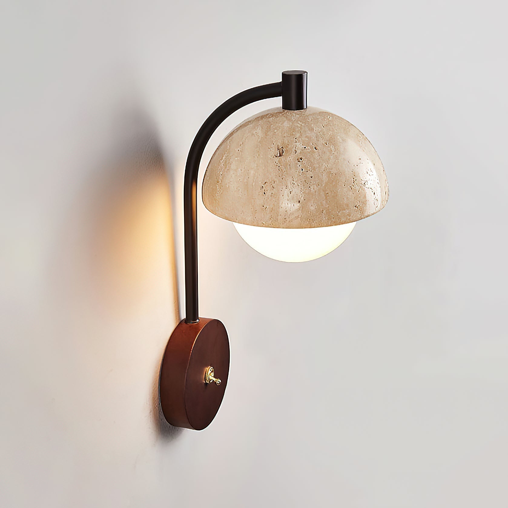 Alina Travertine Wall Lamp
