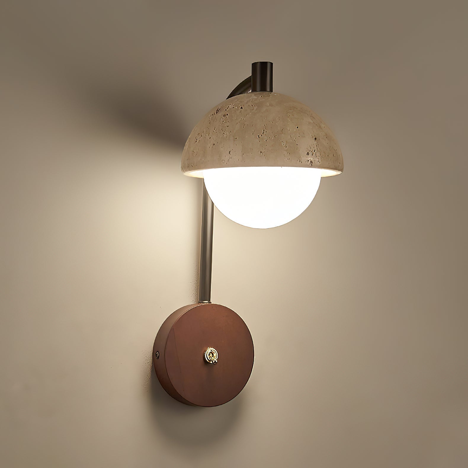 Alina Travertine Wall Lamp