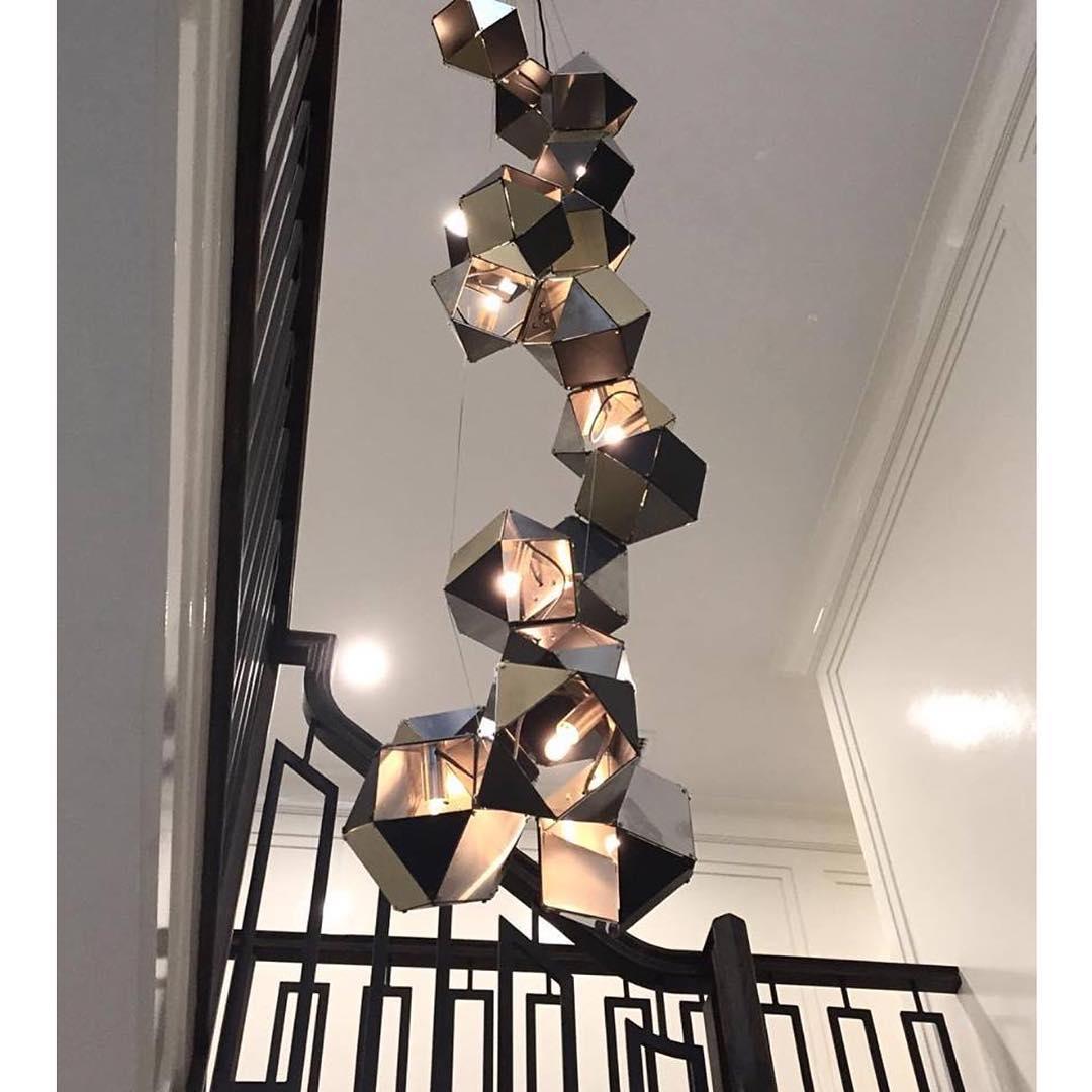 Civ Chandelier Geometric Modern-Neutral Decor