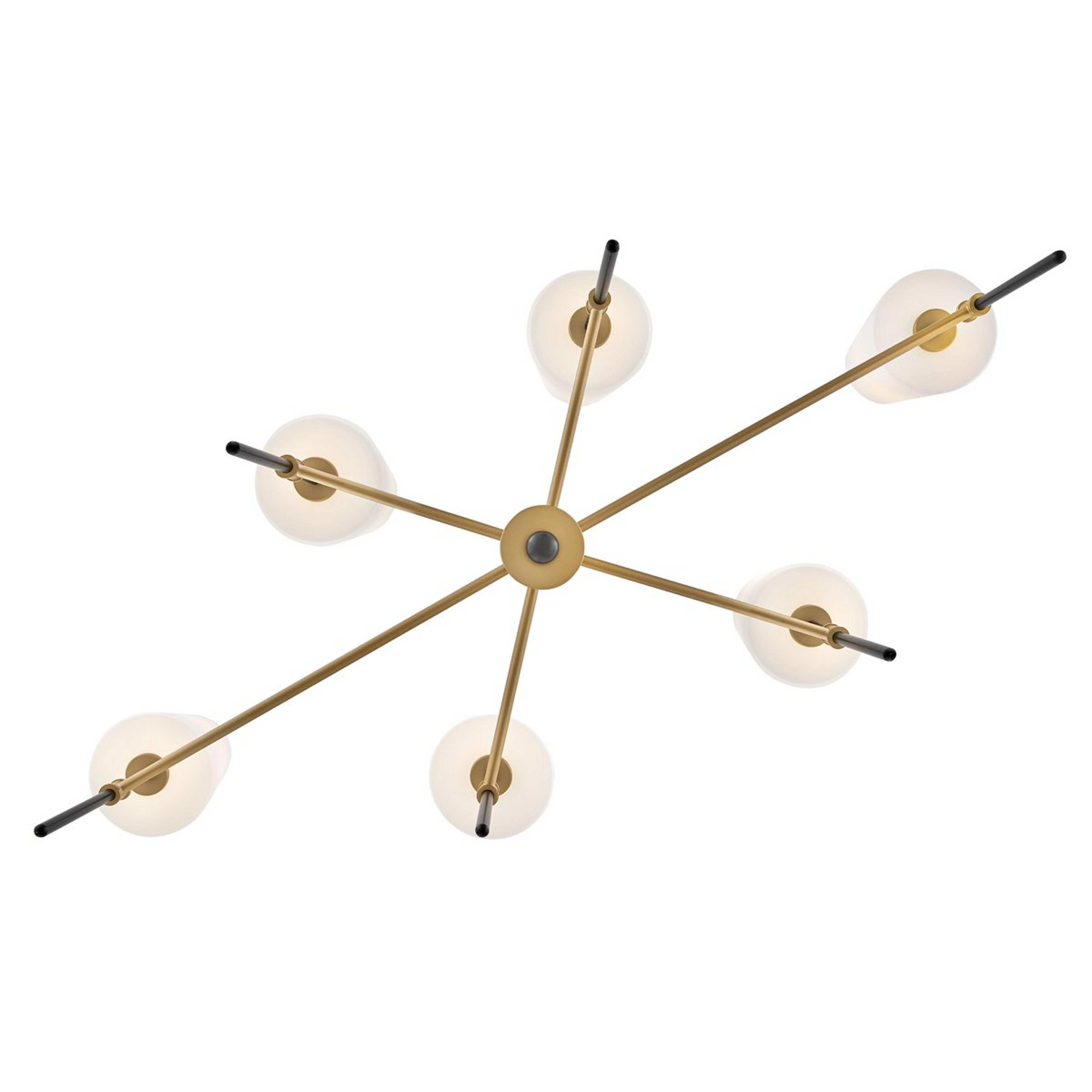 The black finish option of the Welwyn Island Chandelier.