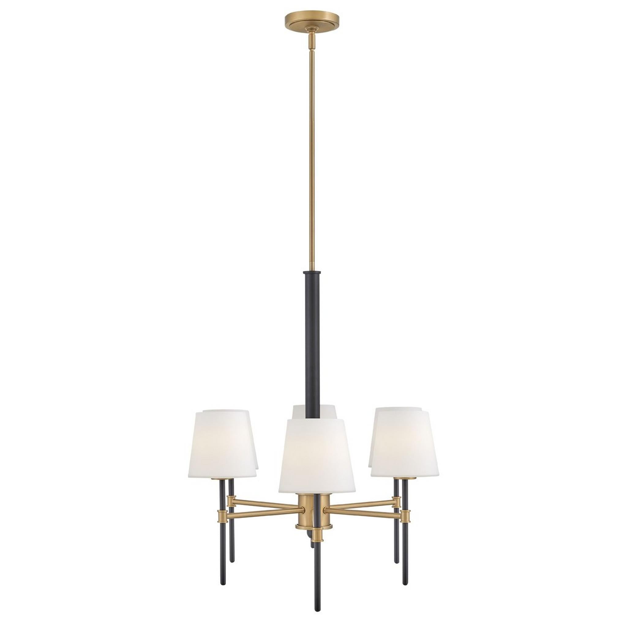 The white finish option of the Welwyn Island Chandelier.