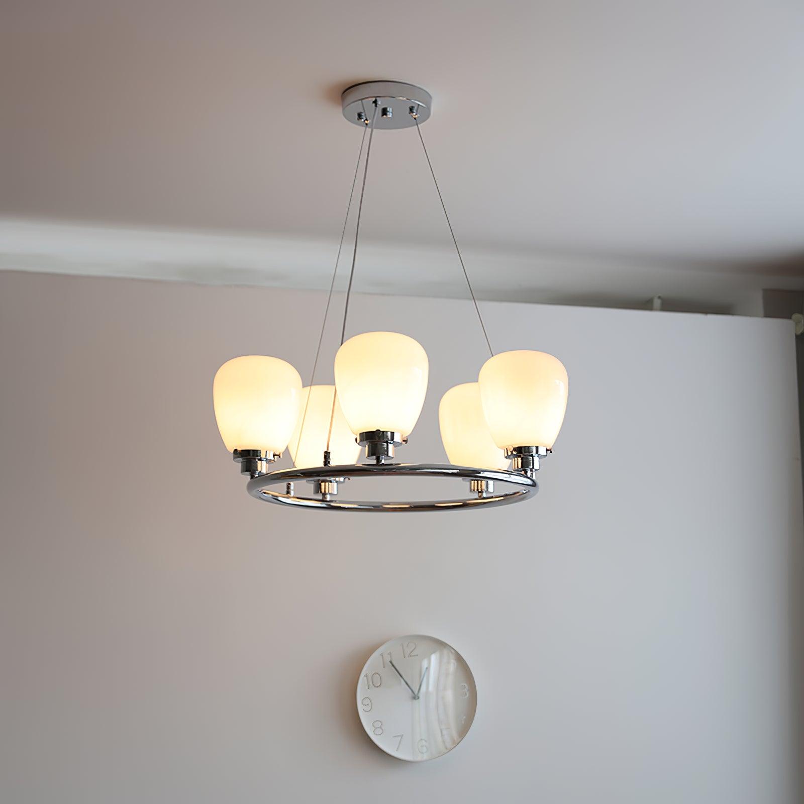 Orion Classic Glass Chandelier-Neutral Decor