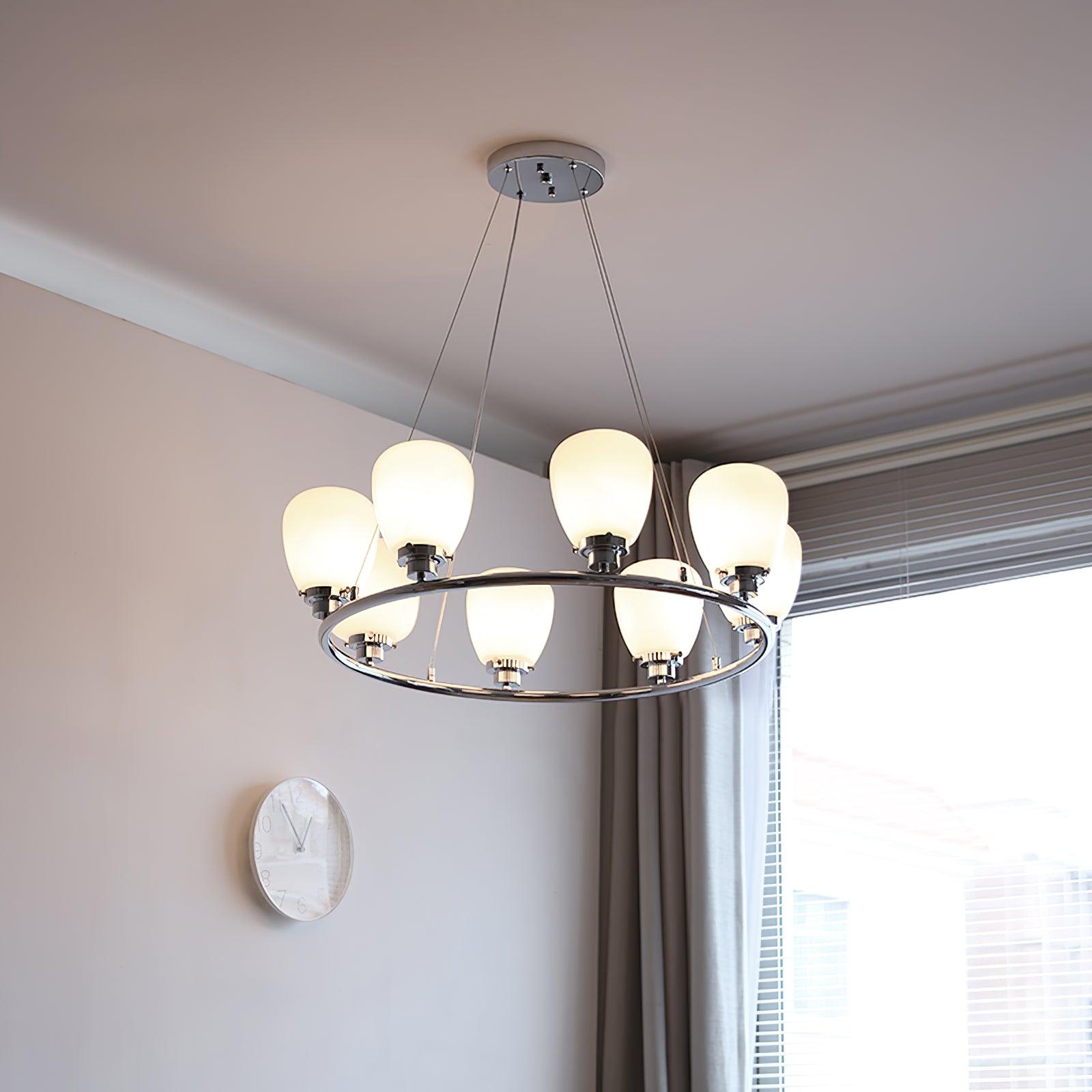 Orion Classic Glass Chandelier-Neutral Decor