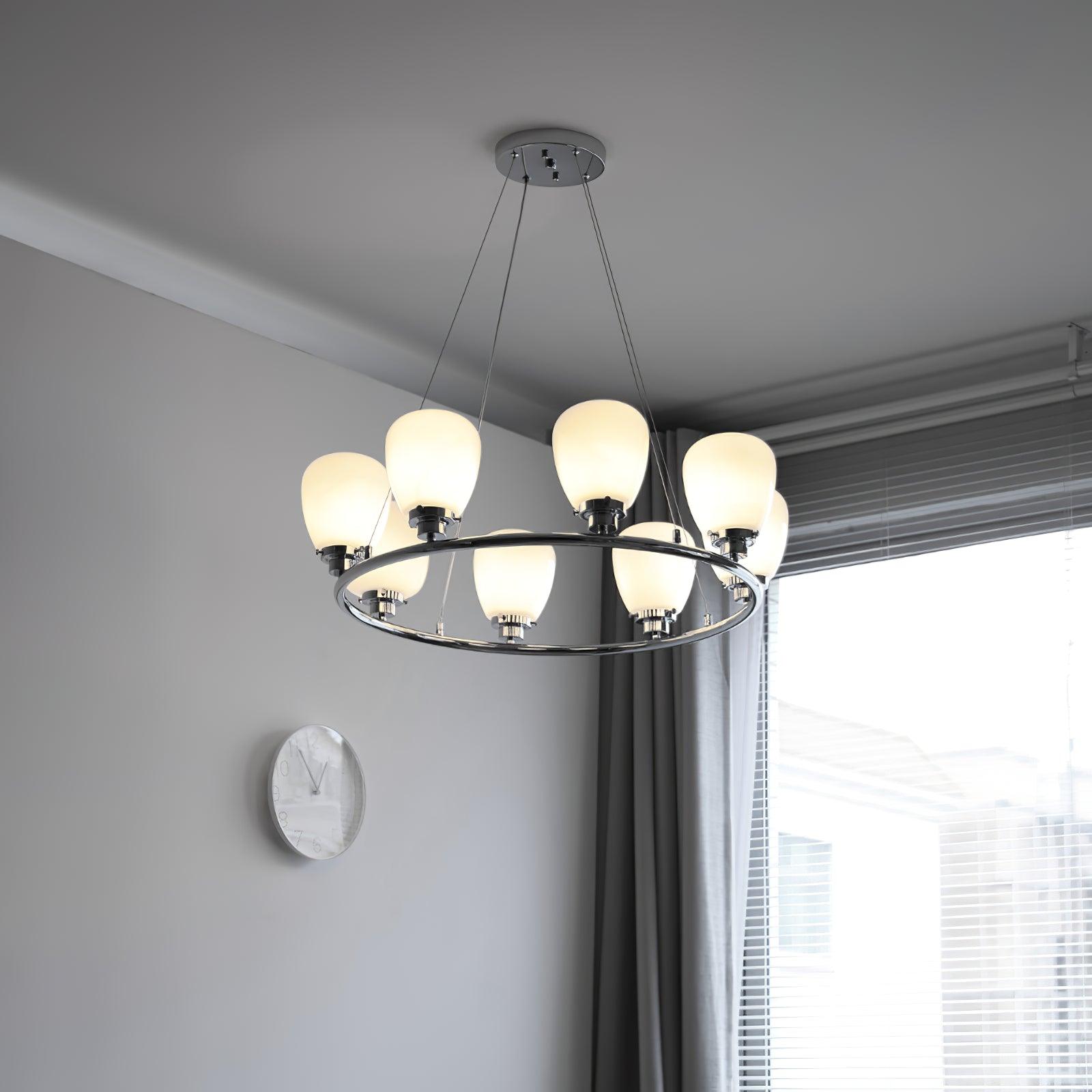 Orion Classic Glass Chandelier-Neutral Decor