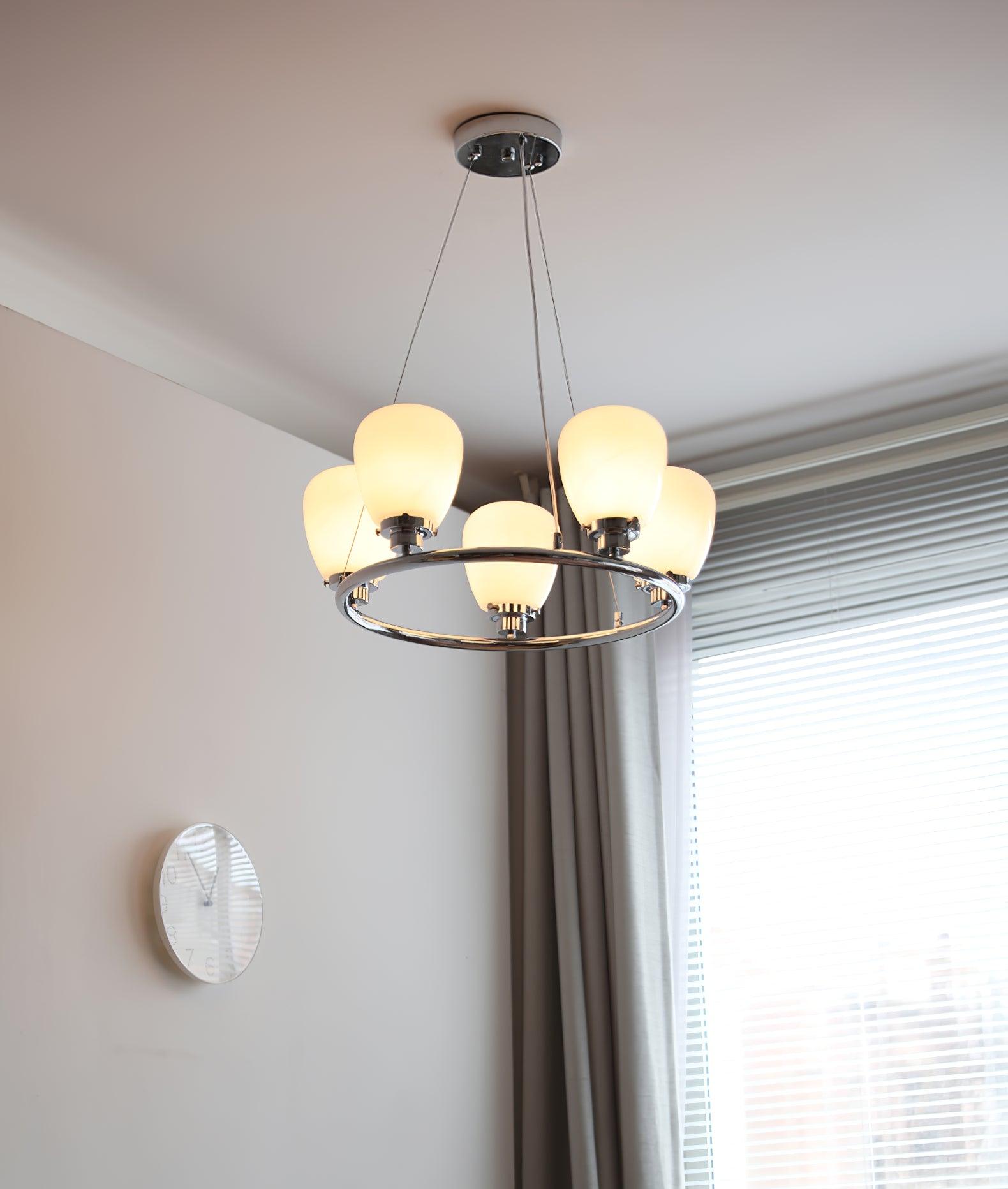 Orion Classic Glass Chandelier-Neutral Decor
