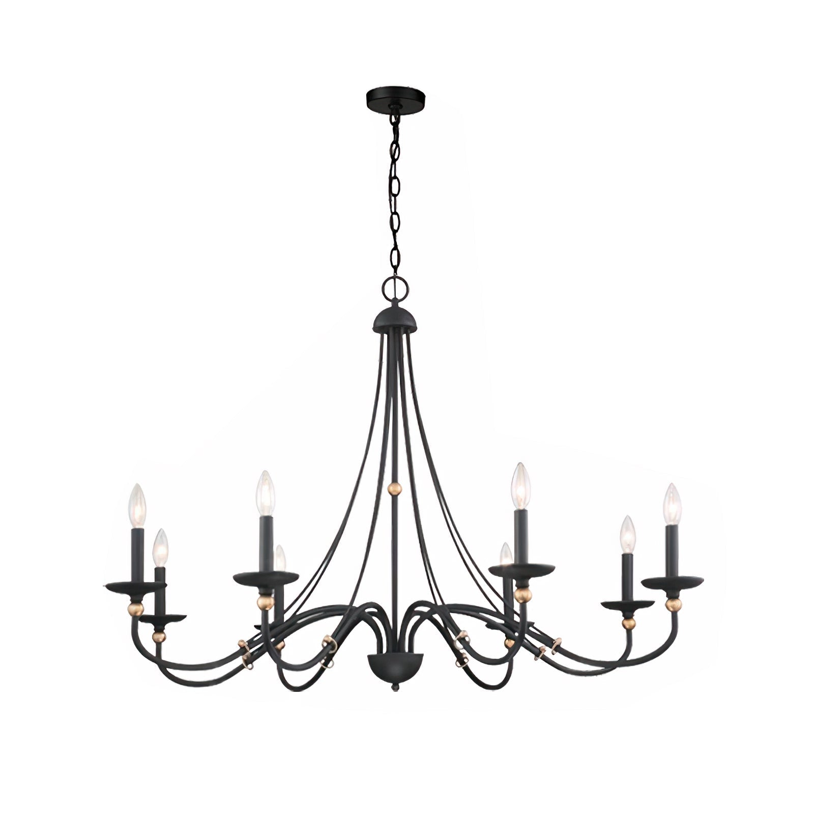 Regalia Vintage Brass Chandelier-Neutral Decor