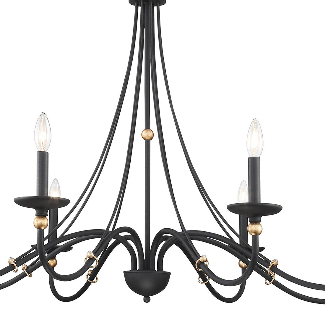Regalia Vintage Brass Chandelier-Neutral Decor