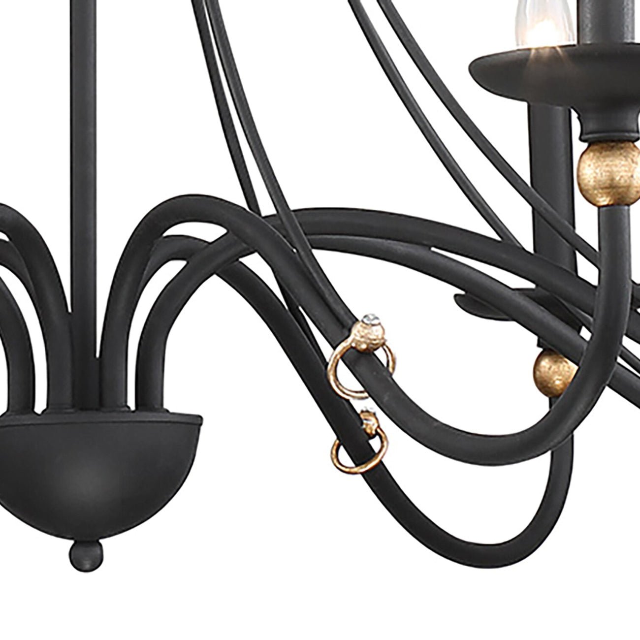 Regalia Vintage Brass Chandelier-Neutral Decor
