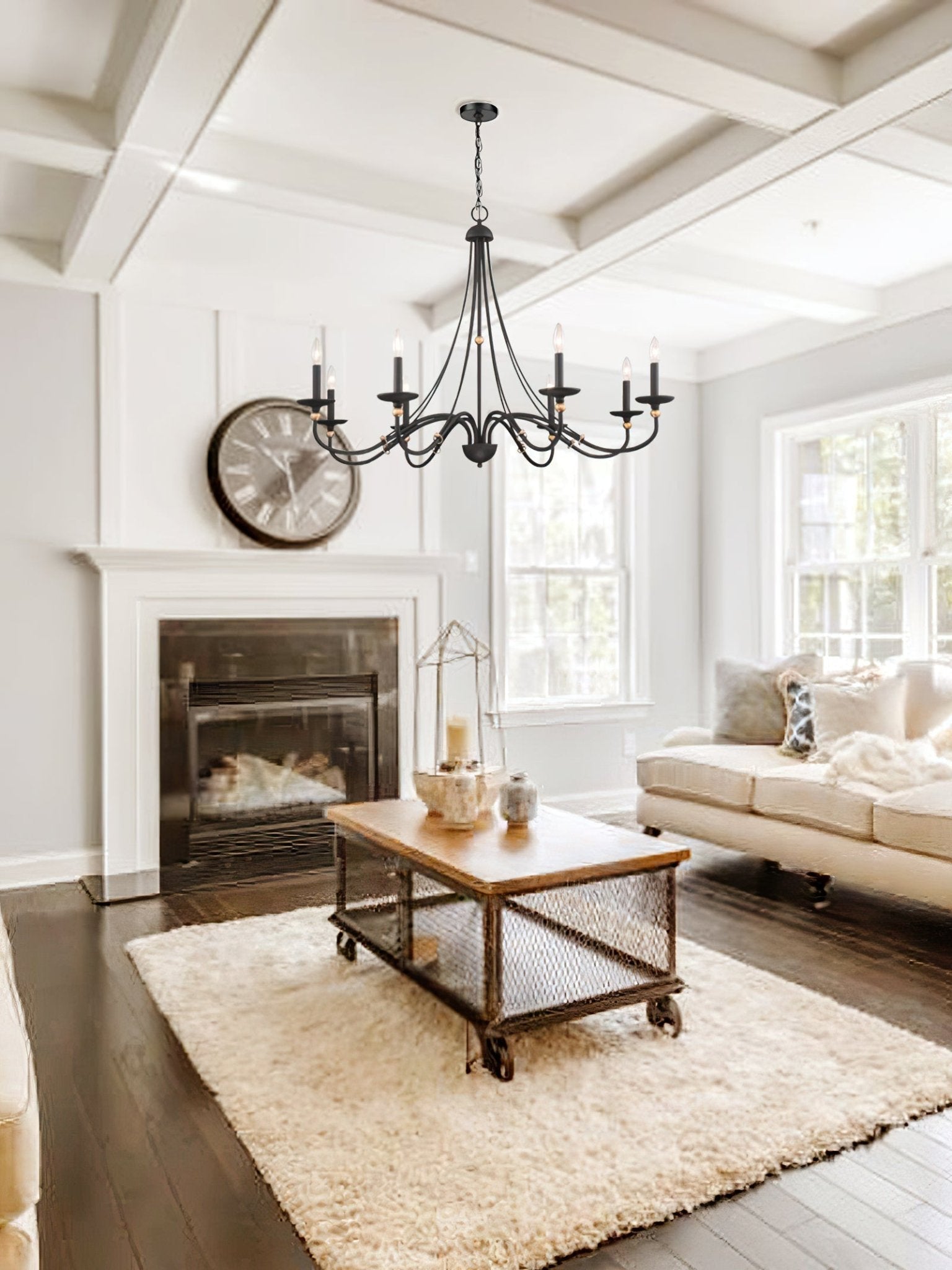 Regalia Vintage Brass Chandelier-Neutral Decor