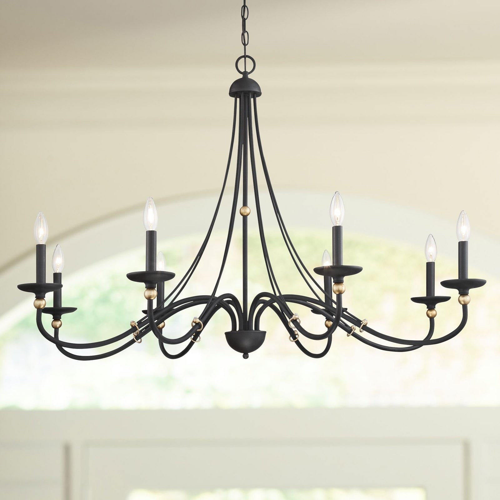 Regalia Vintage Brass Chandelier-Neutral Decor