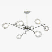 Lustra Chandelier Chrome Glass-Neutral Decor