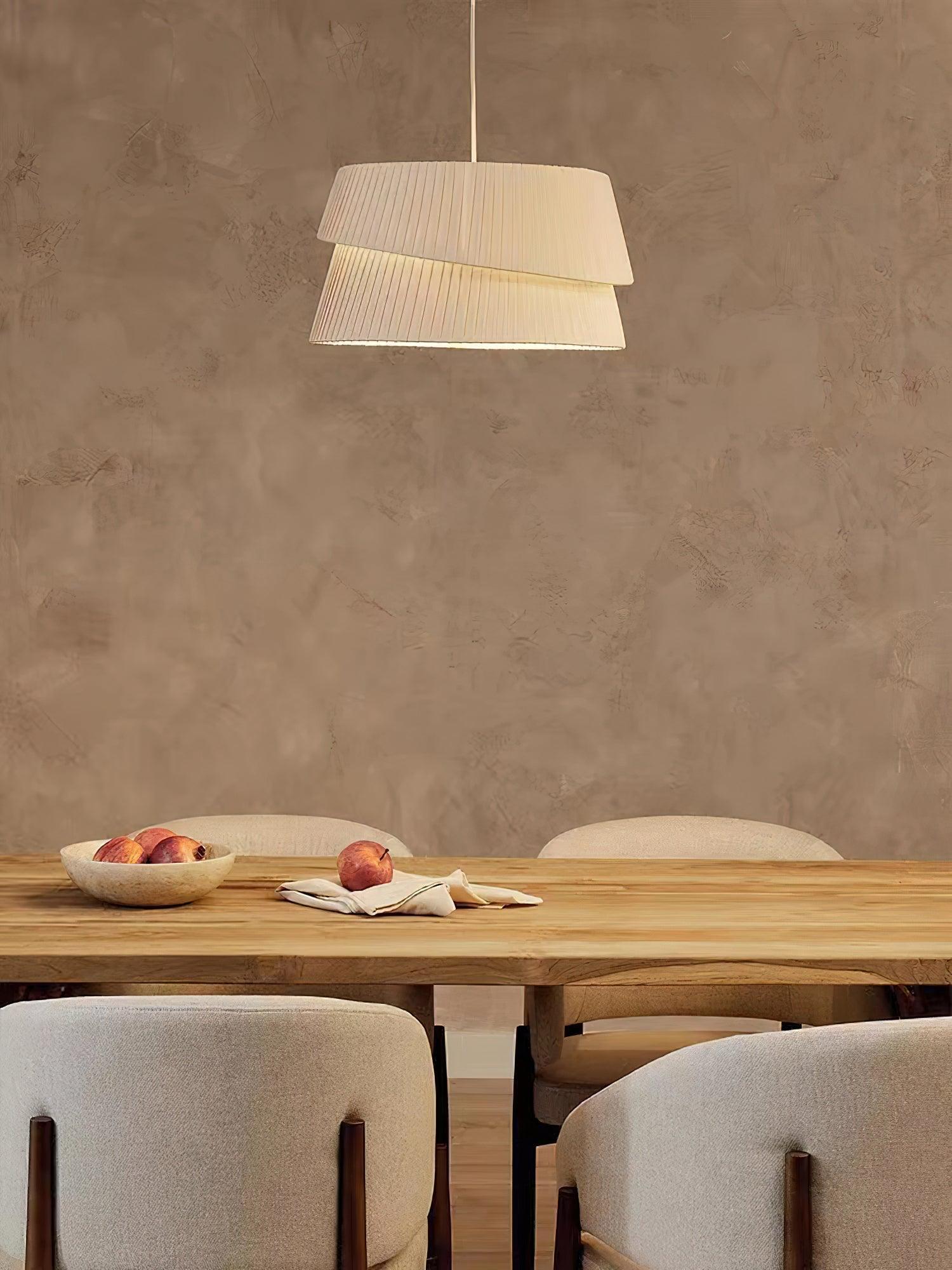 Tocan Fabric Scandinavian Pendant Light-Neutral Decor