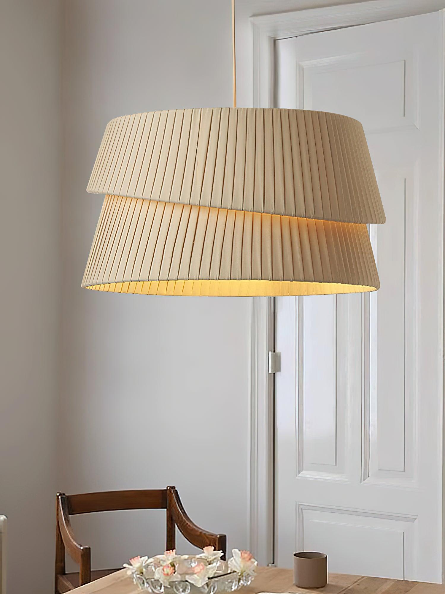 Tocan Fabric Scandinavian Pendant Light-Neutral Decor
