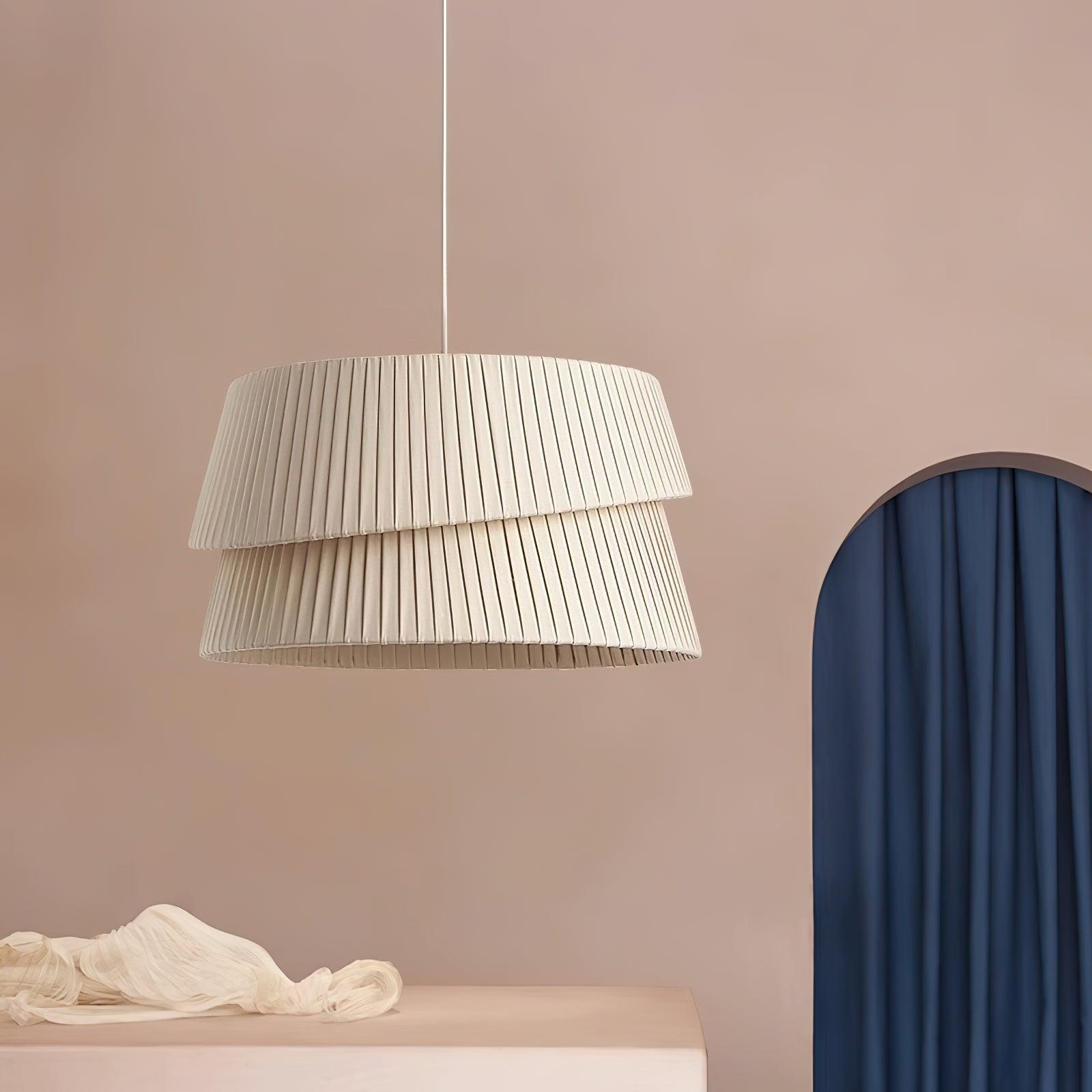 Tocan Fabric Scandinavian Pendant Light-Neutral Decor