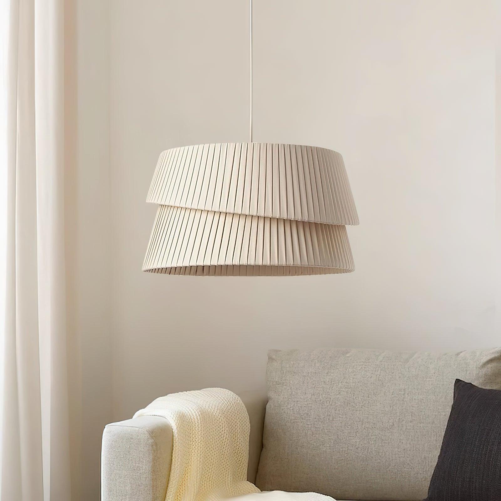 Tocan Fabric Scandinavian Pendant Light-Neutral Decor