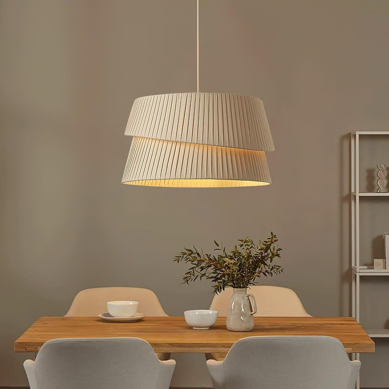 Tocan Fabric Scandinavian Pendant Light-Neutral Decor