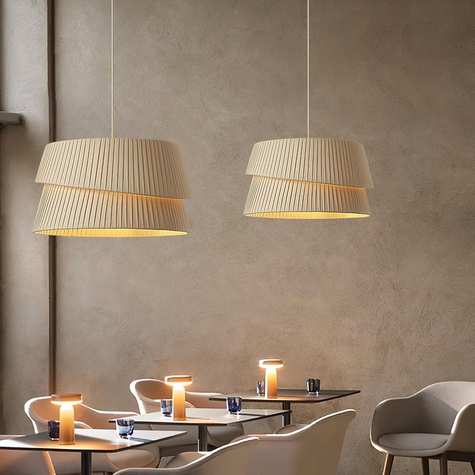 Tocan Fabric Scandinavian Pendant Light-Neutral Decor
