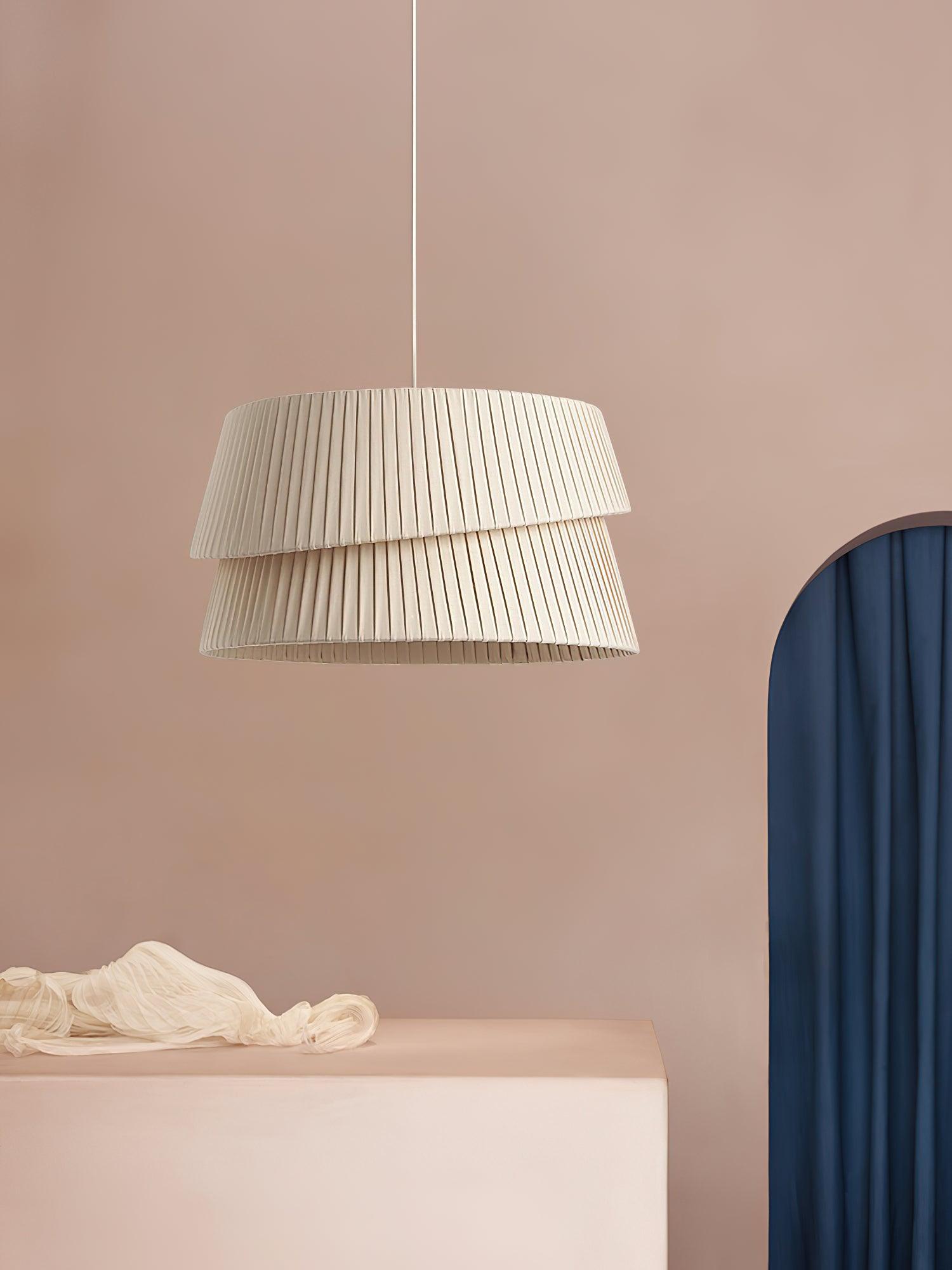 Tocan Fabric Scandinavian Pendant Light-Neutral Decor