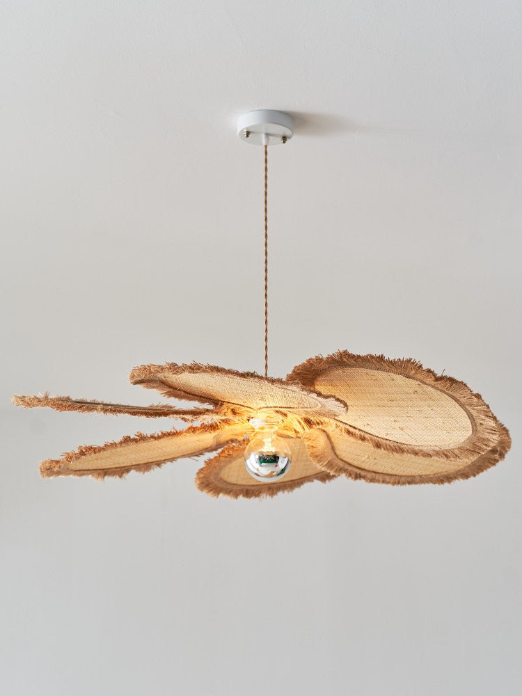 Sfrangia Raffia Pendant Lamp-Neutral Decor