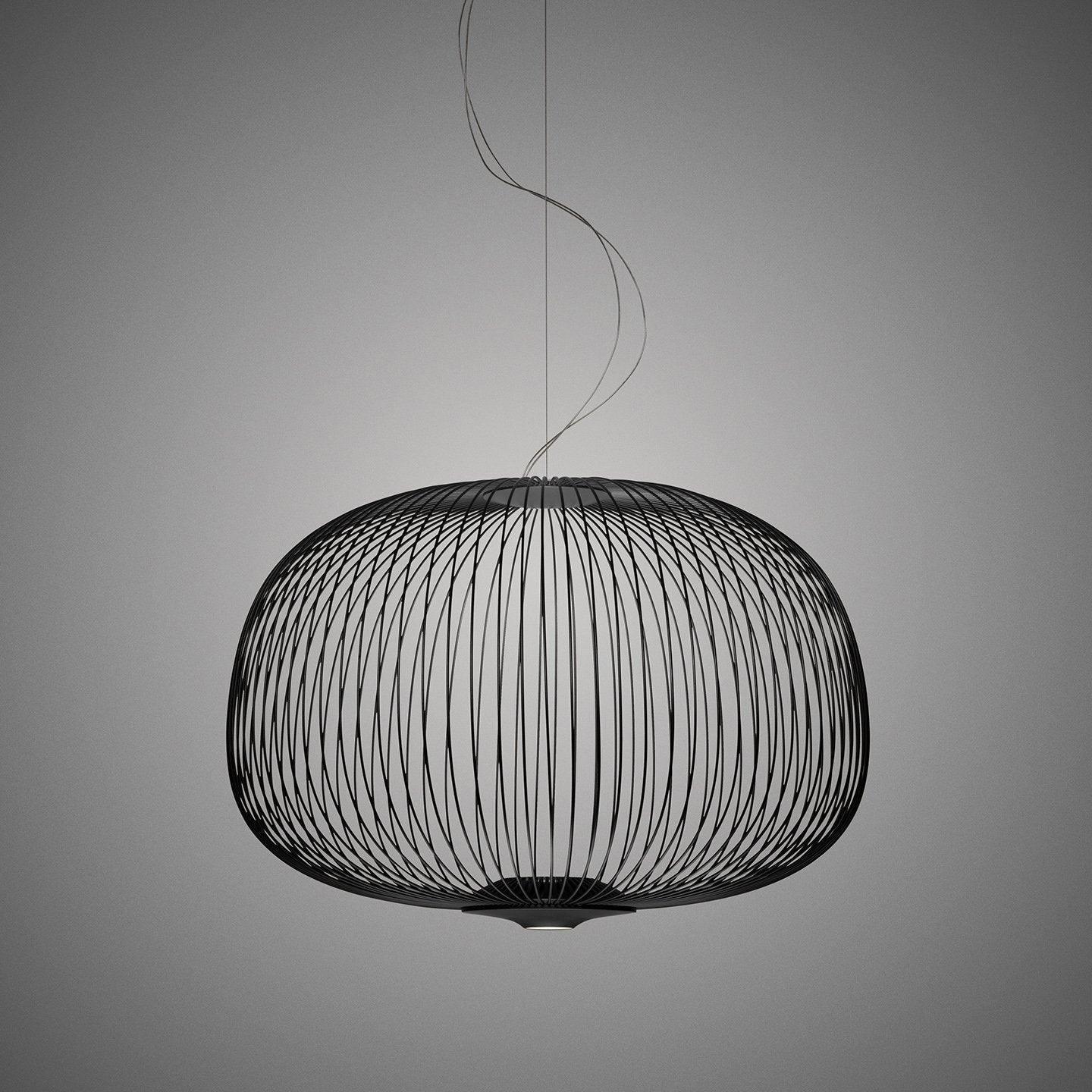 Lumio Lightweight Spokes Cage Pendant Light-Neutral Decor