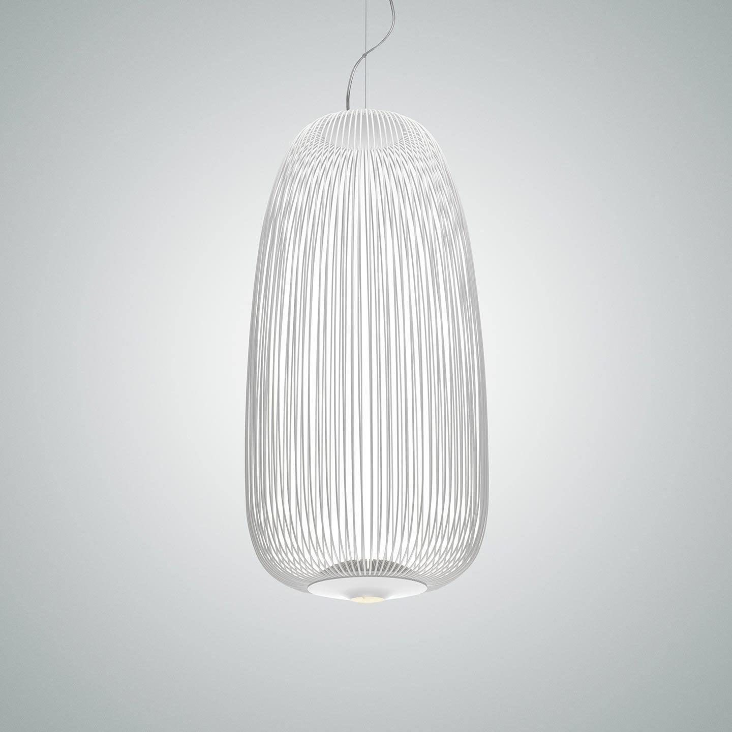 Lumio Lightweight Spokes Cage Pendant Light-Neutral Decor