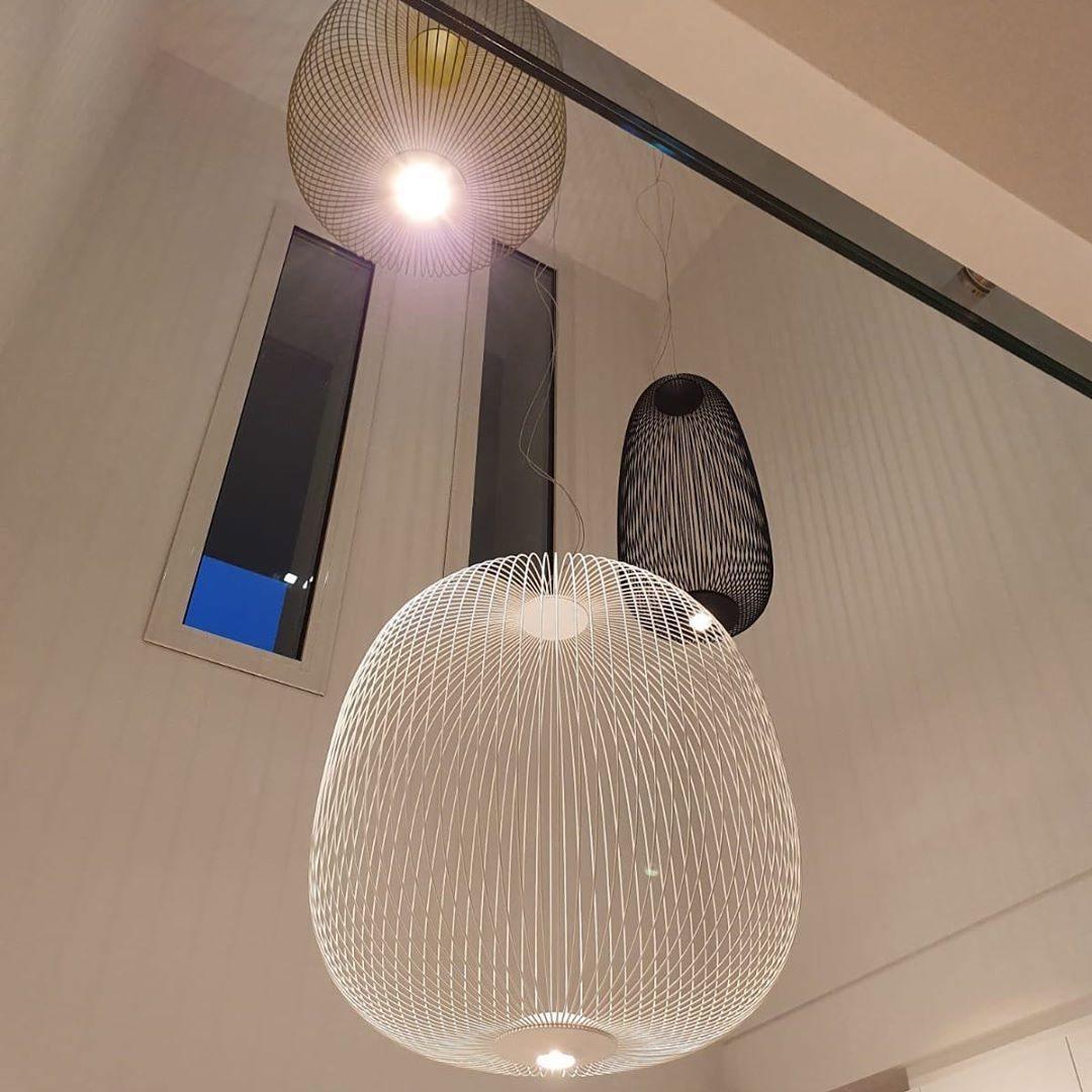 Lumio Lightweight Spokes Cage Pendant Light-Neutral Decor