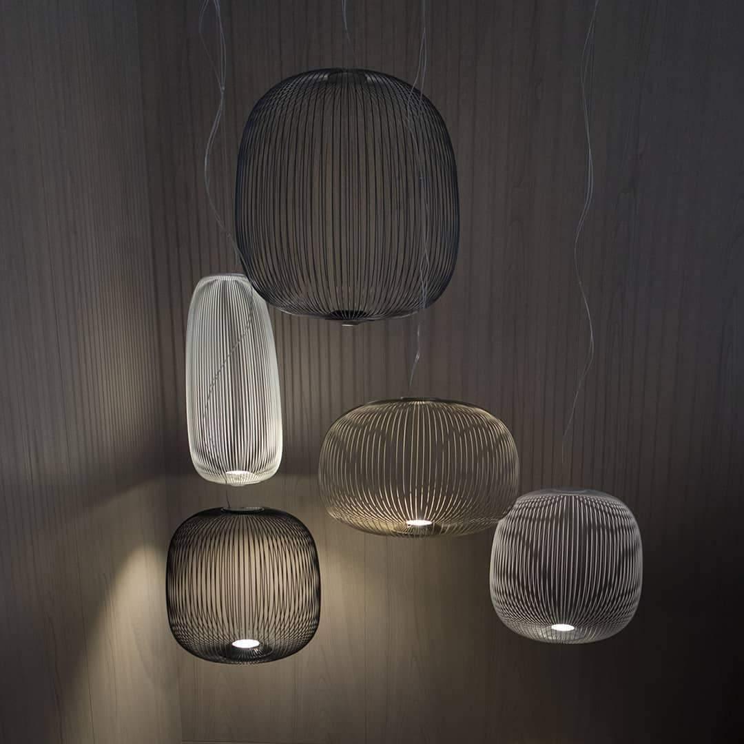 Lumio Lightweight Spokes Cage Pendant Light-Neutral Decor