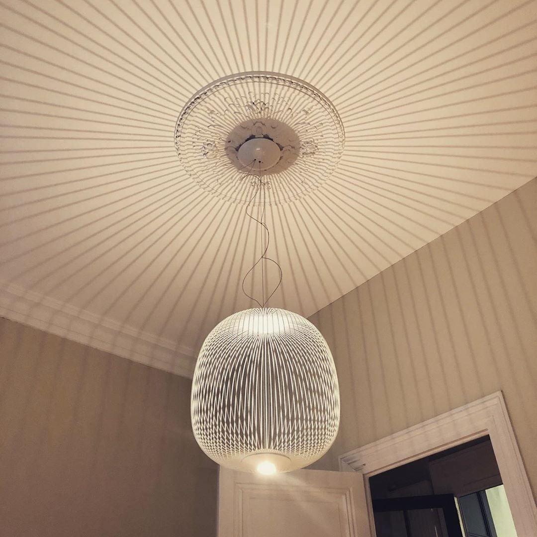 Lumio Lightweight Spokes Cage Pendant Light-Neutral Decor