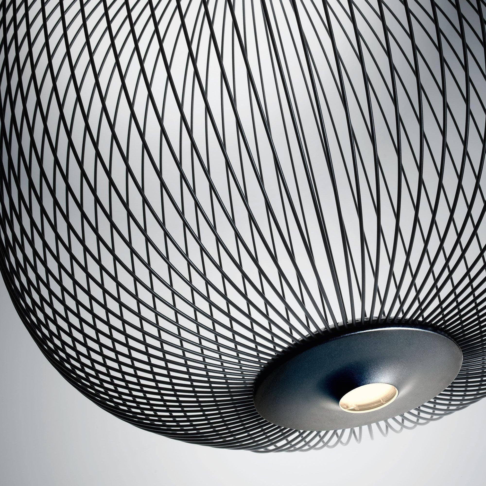 Lumio Lightweight Spokes Cage Pendant Light-Neutral Decor