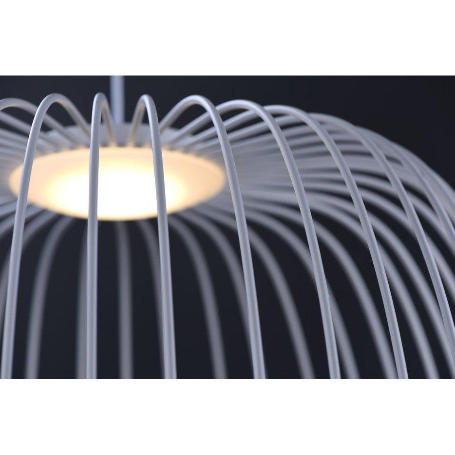 Lumio Lightweight Spokes Cage Pendant Light-Neutral Decor