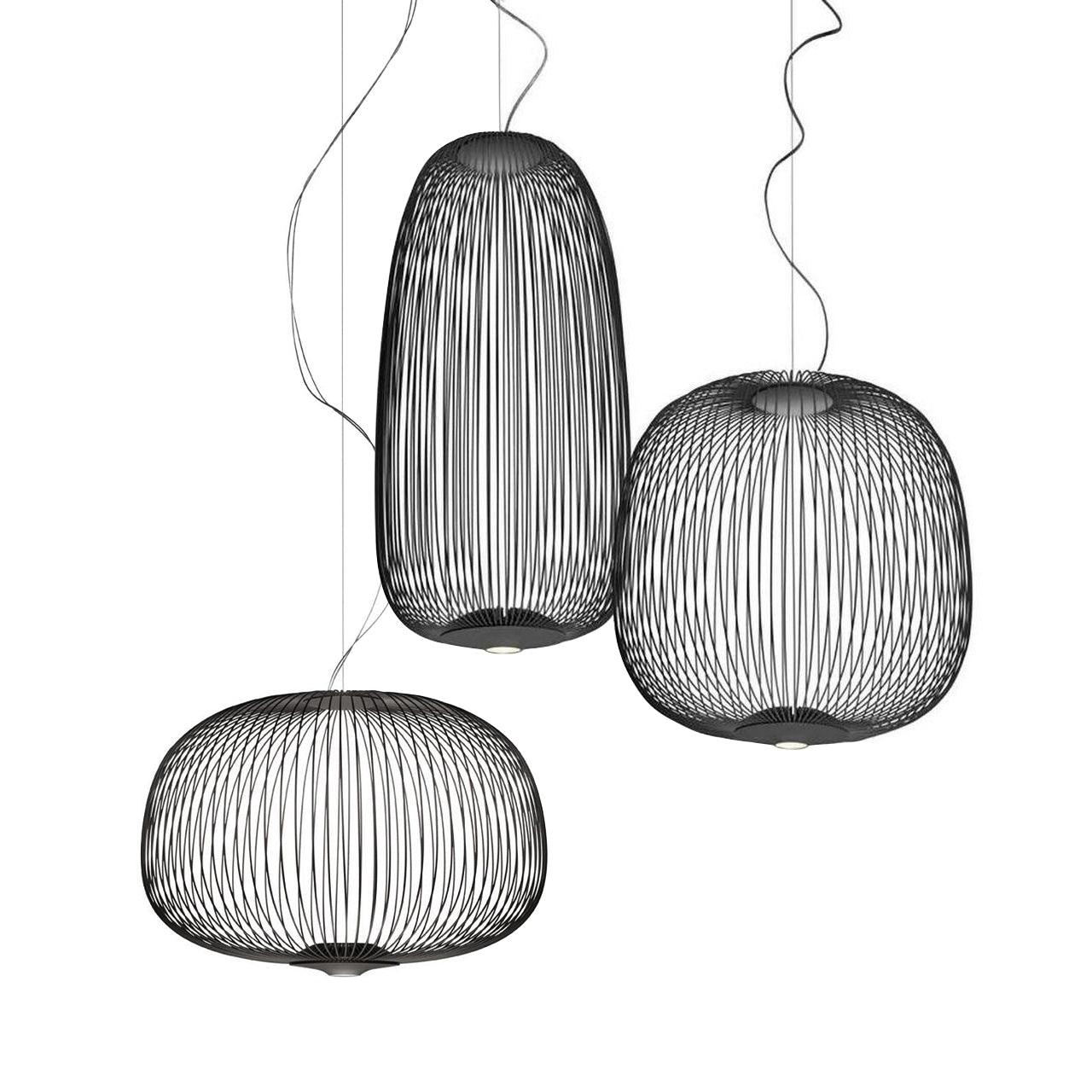 Lumio Lightweight Spokes Cage Pendant Light-Neutral Decor