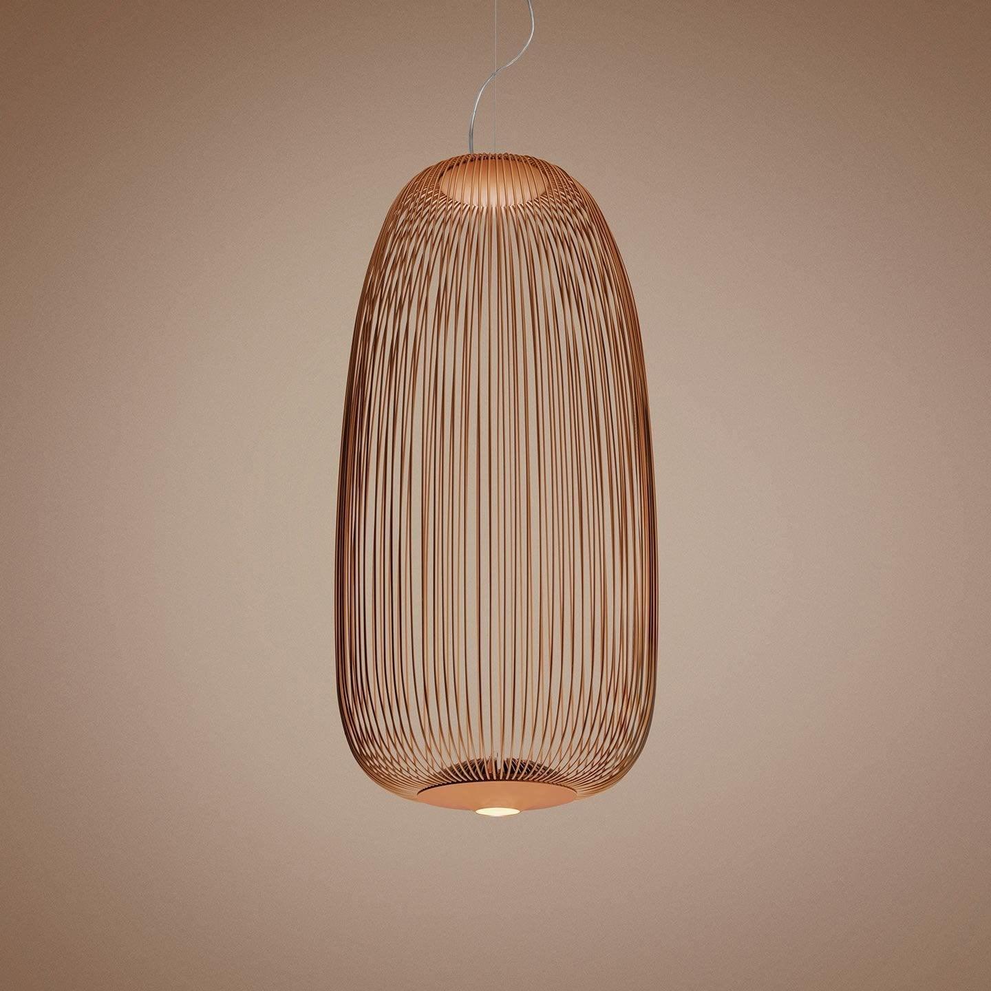 Lumio Lightweight Spokes Cage Pendant Light-Neutral Decor