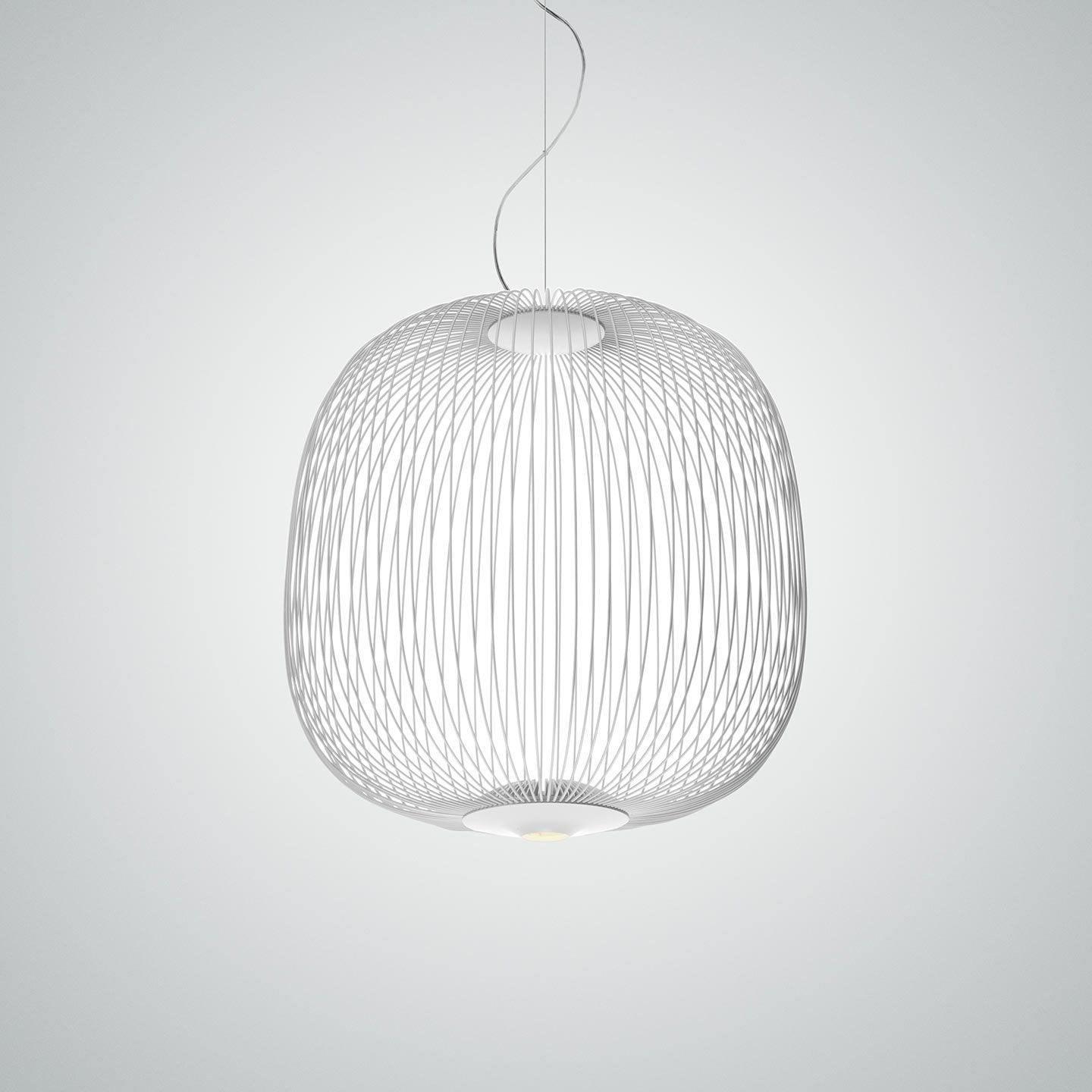 Lumio Lightweight Spokes Cage Pendant Light-Neutral Decor