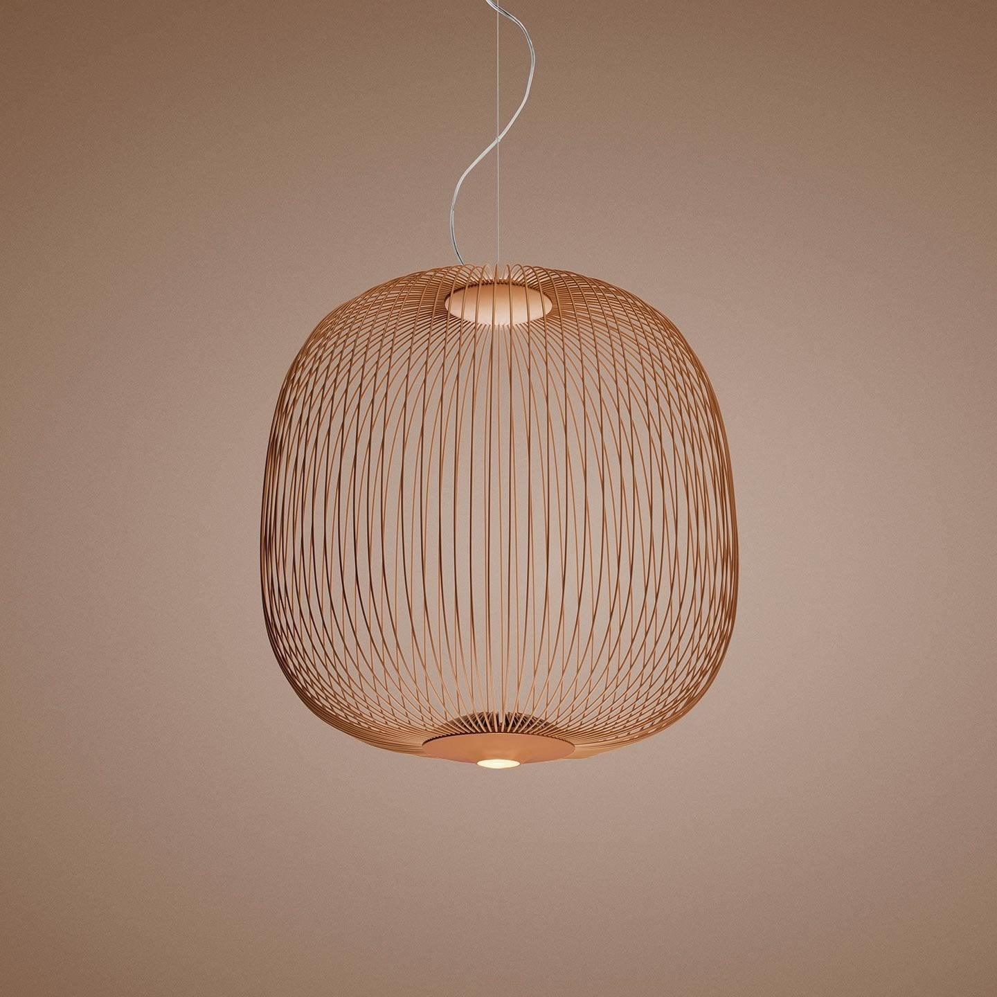 Lumio Lightweight Spokes Cage Pendant Light-Neutral Decor