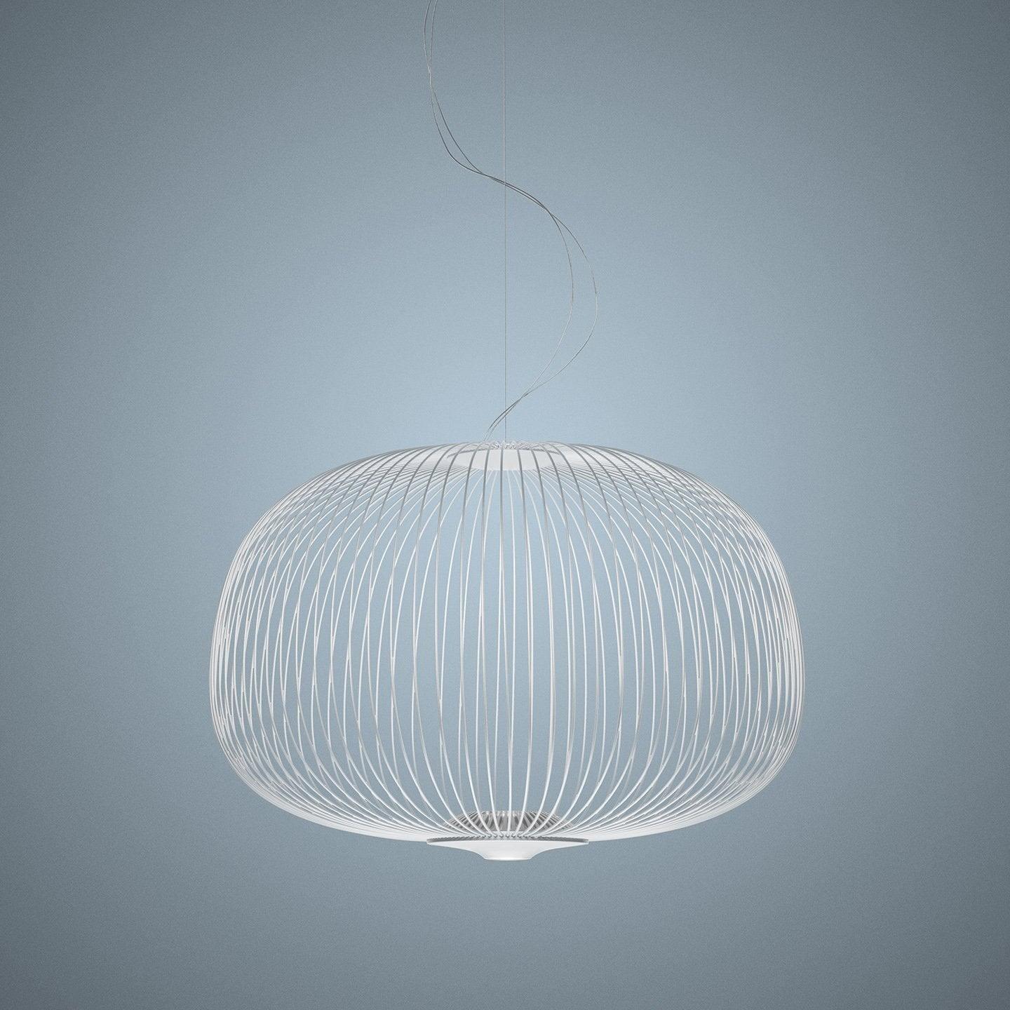 Lumio Lightweight Spokes Cage Pendant Light-Neutral Decor