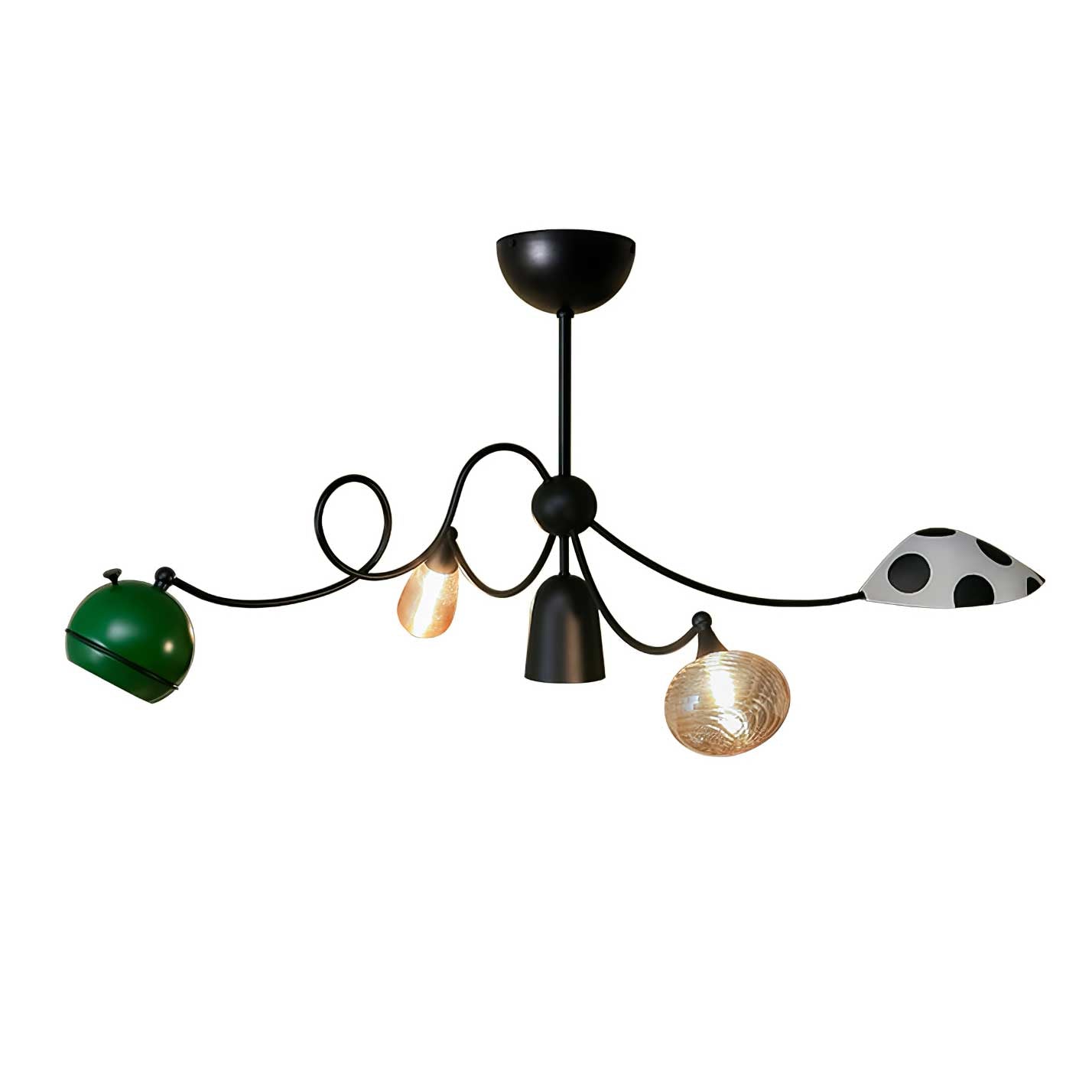 PlayfulGlass Modular Glass Pendant Light-Neutral Decor