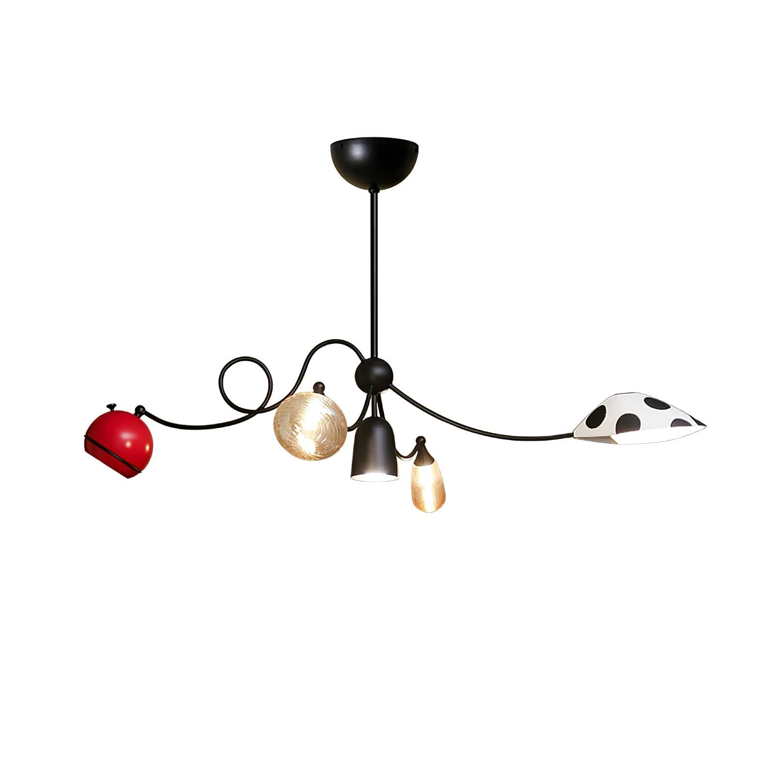 PlayfulGlass Modular Glass Pendant Light-Neutral Decor