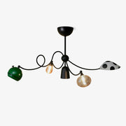 PlayfulGlass Modular Glass Pendant Light-Neutral Decor