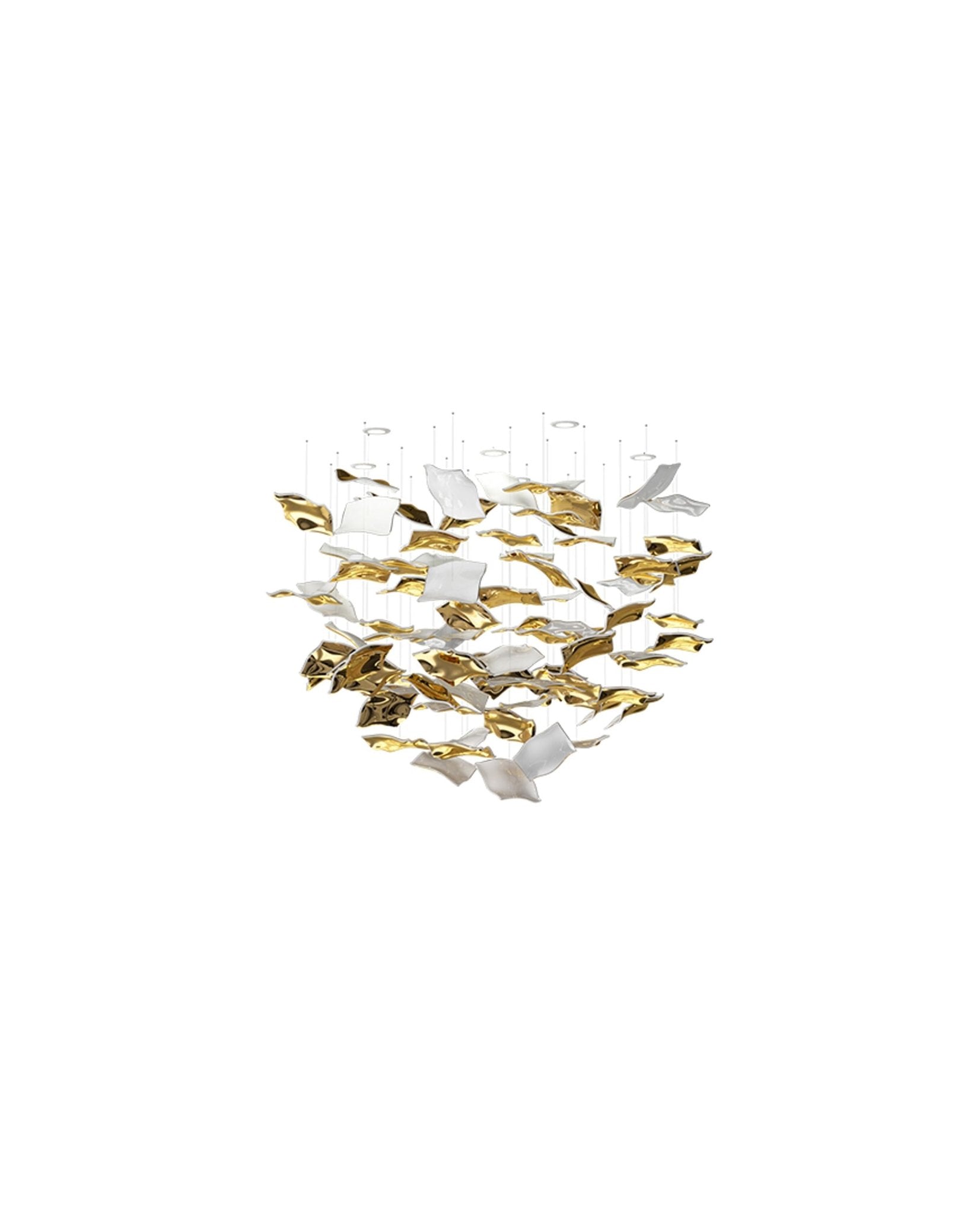 Viliros Glass Spiral Pendant Light-Neutral Decor