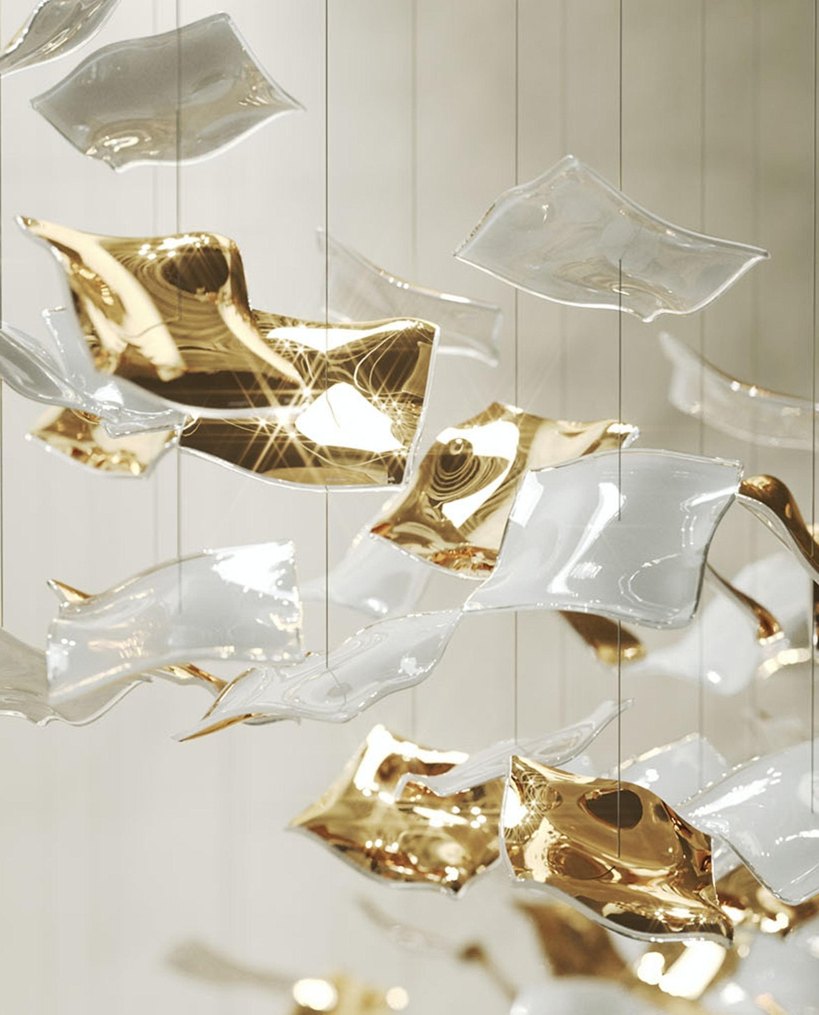 Whispering Kerchiefs Chandelier-Neutral Decor