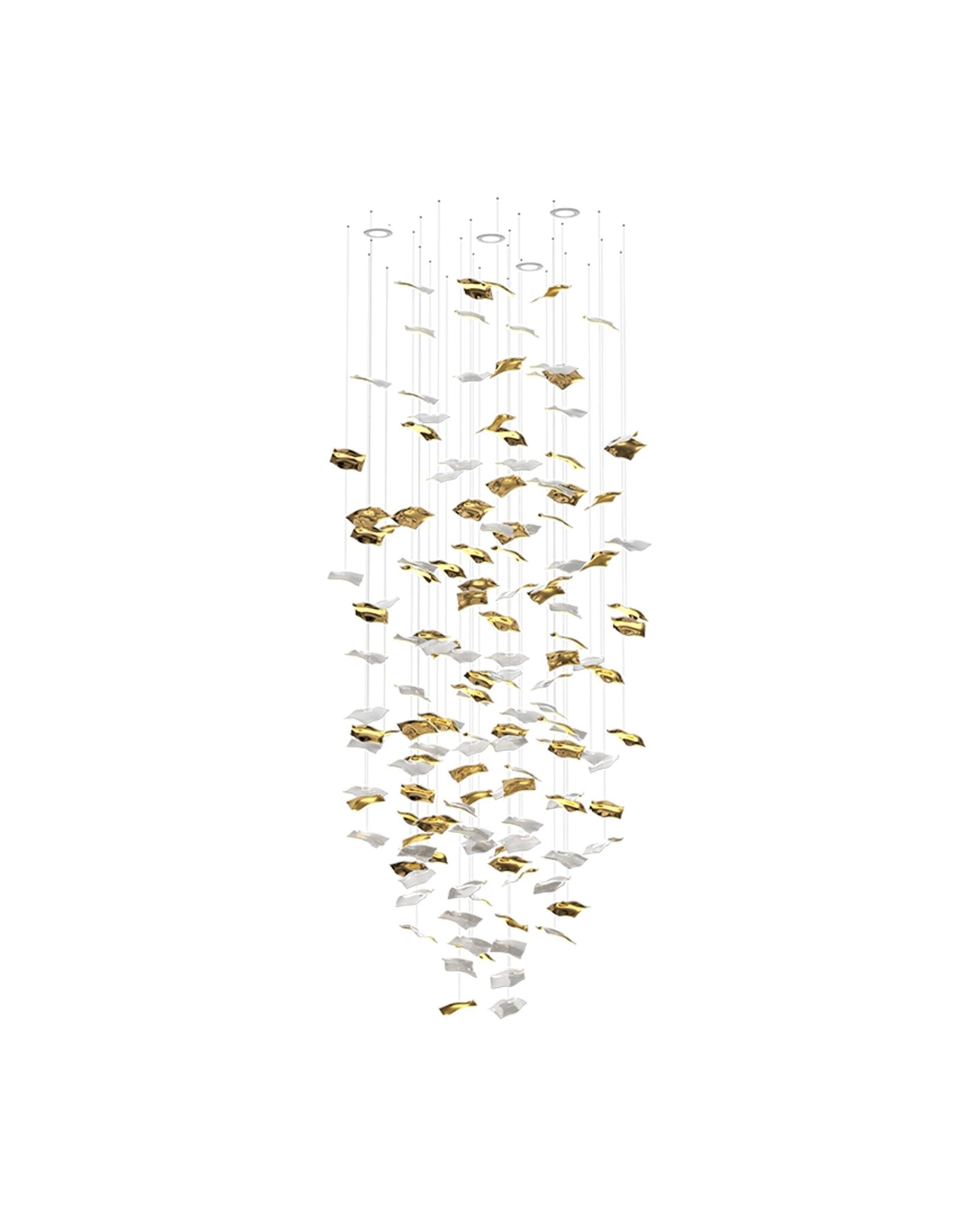 Viliros Glass Spiral Pendant Light-Neutral Decor