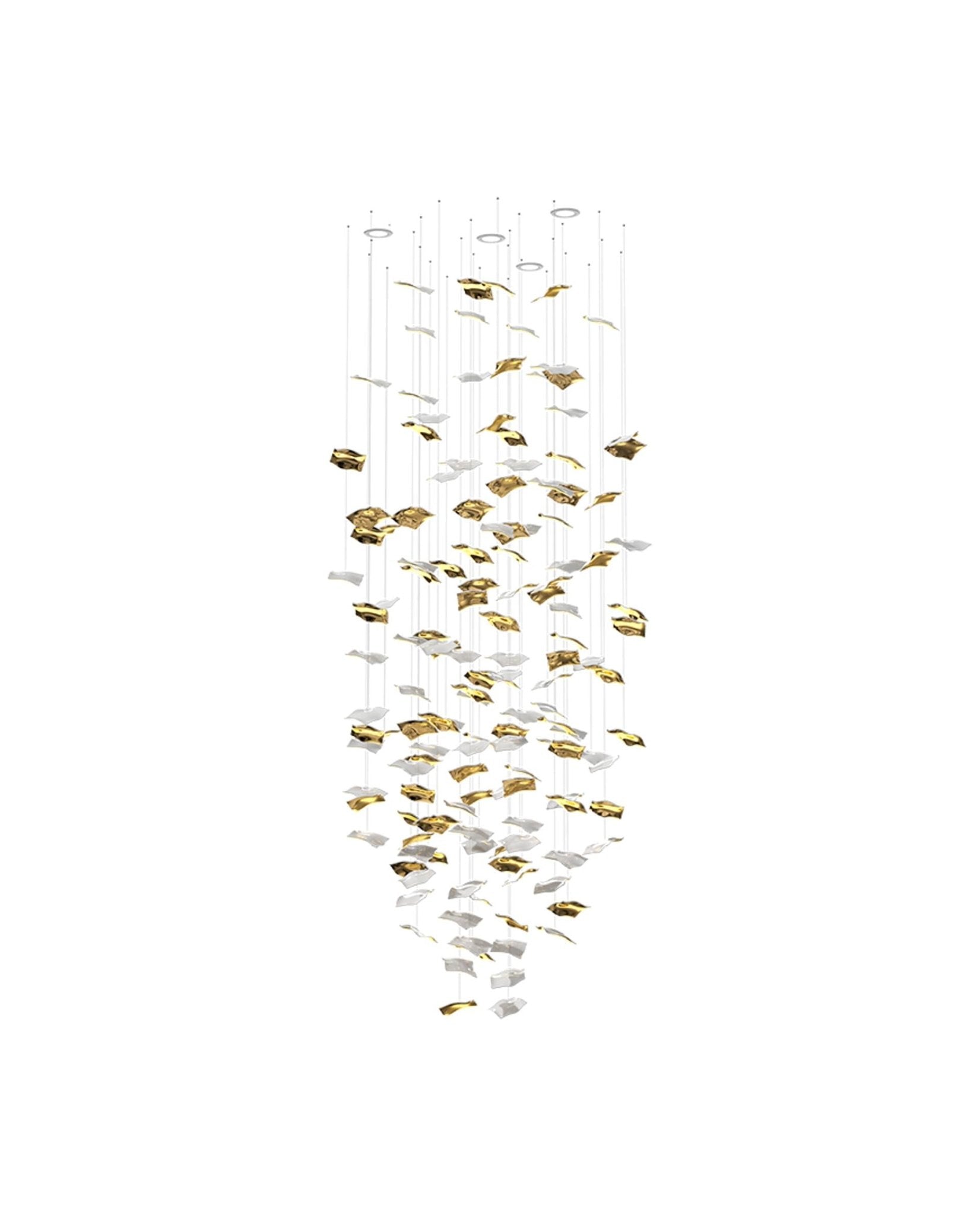 Whispering Kerchiefs Chandelier-Neutral Decor