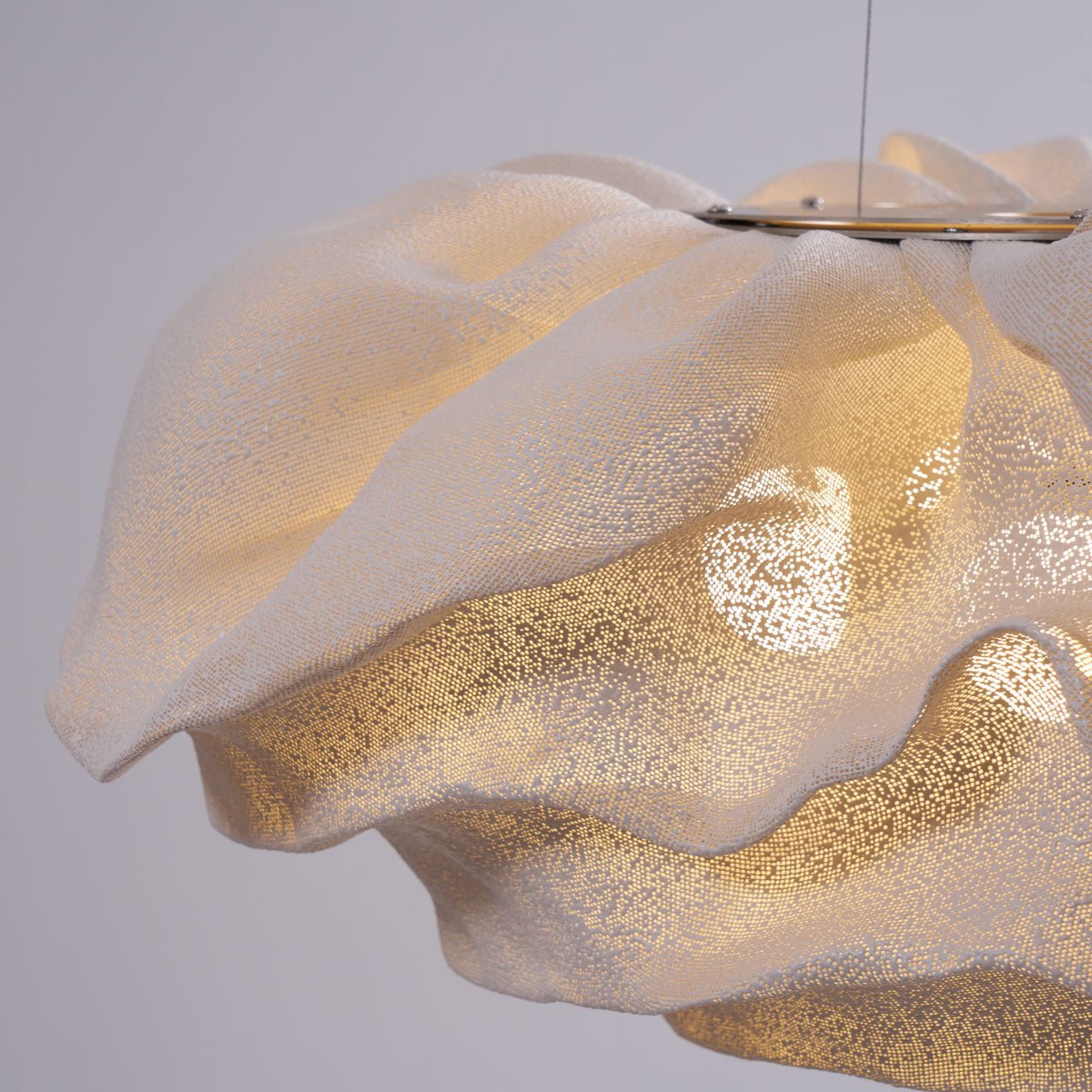 Wavern Steel Artistic Pendant Light-Neutral Decor