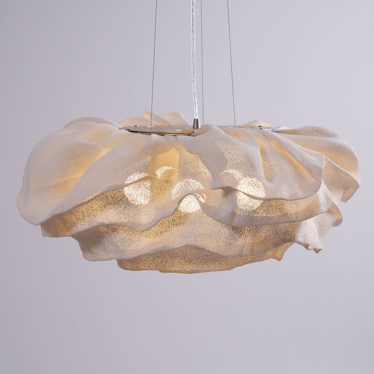 Wavern Steel Artistic Pendant Light-Neutral Decor