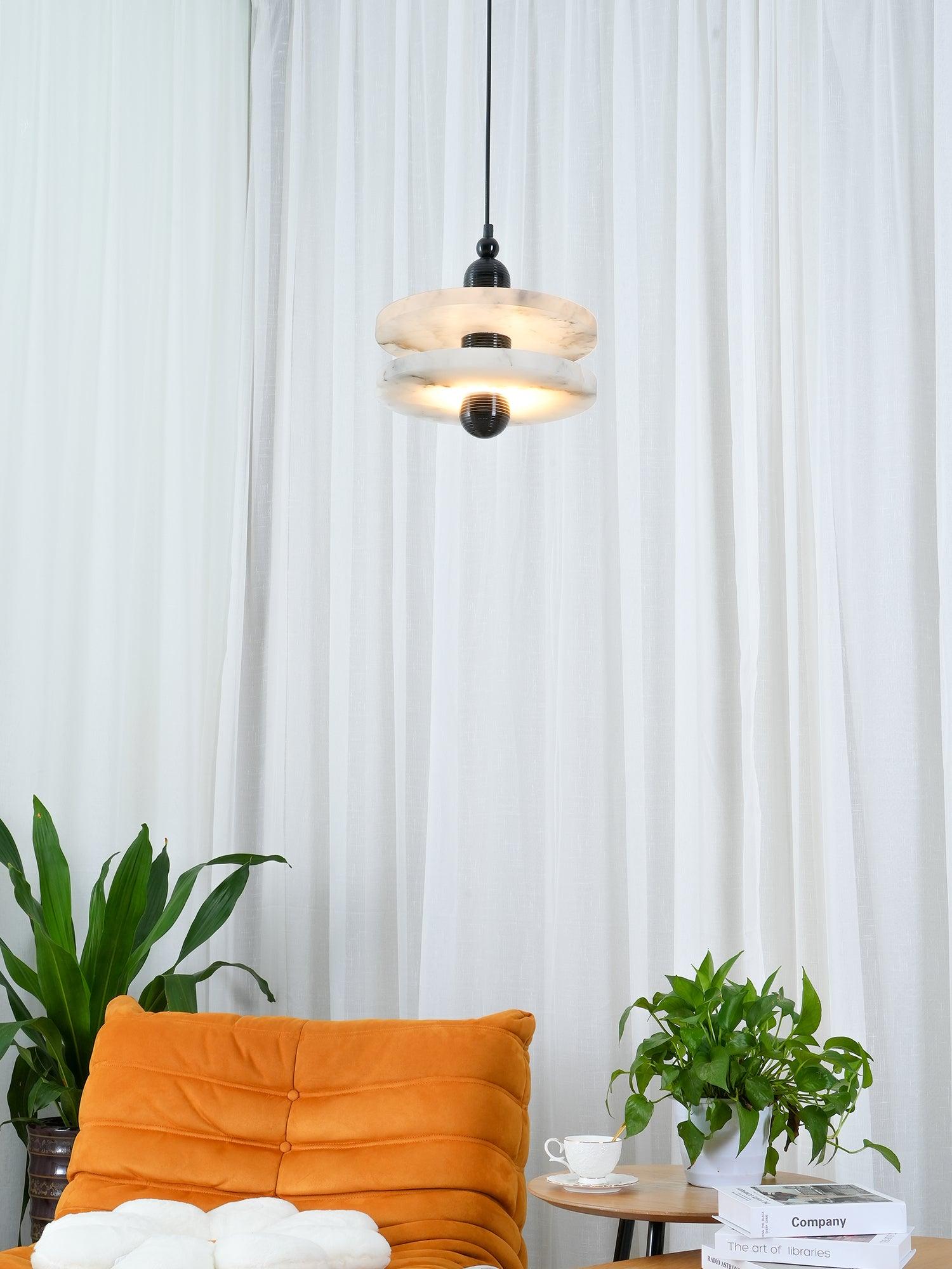 Goose White Alabaster Copper Pendant Lamp - Neutralighting