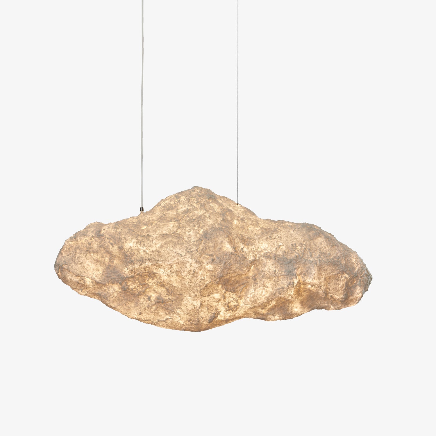 Elliros Textured Paper Pulp Pendant Light-Neutral Decor