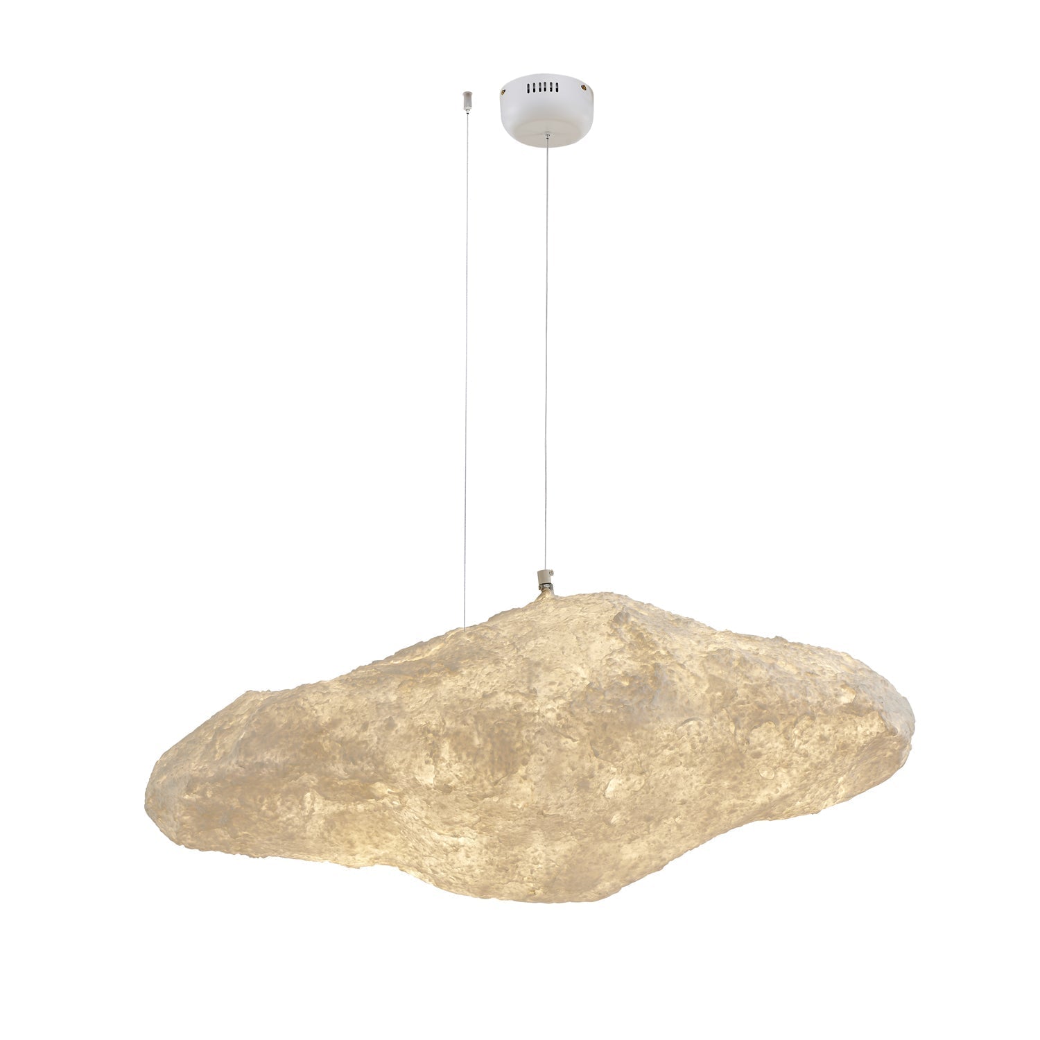 Elliros Textured Paper Pulp Pendant Light-Neutral Decor