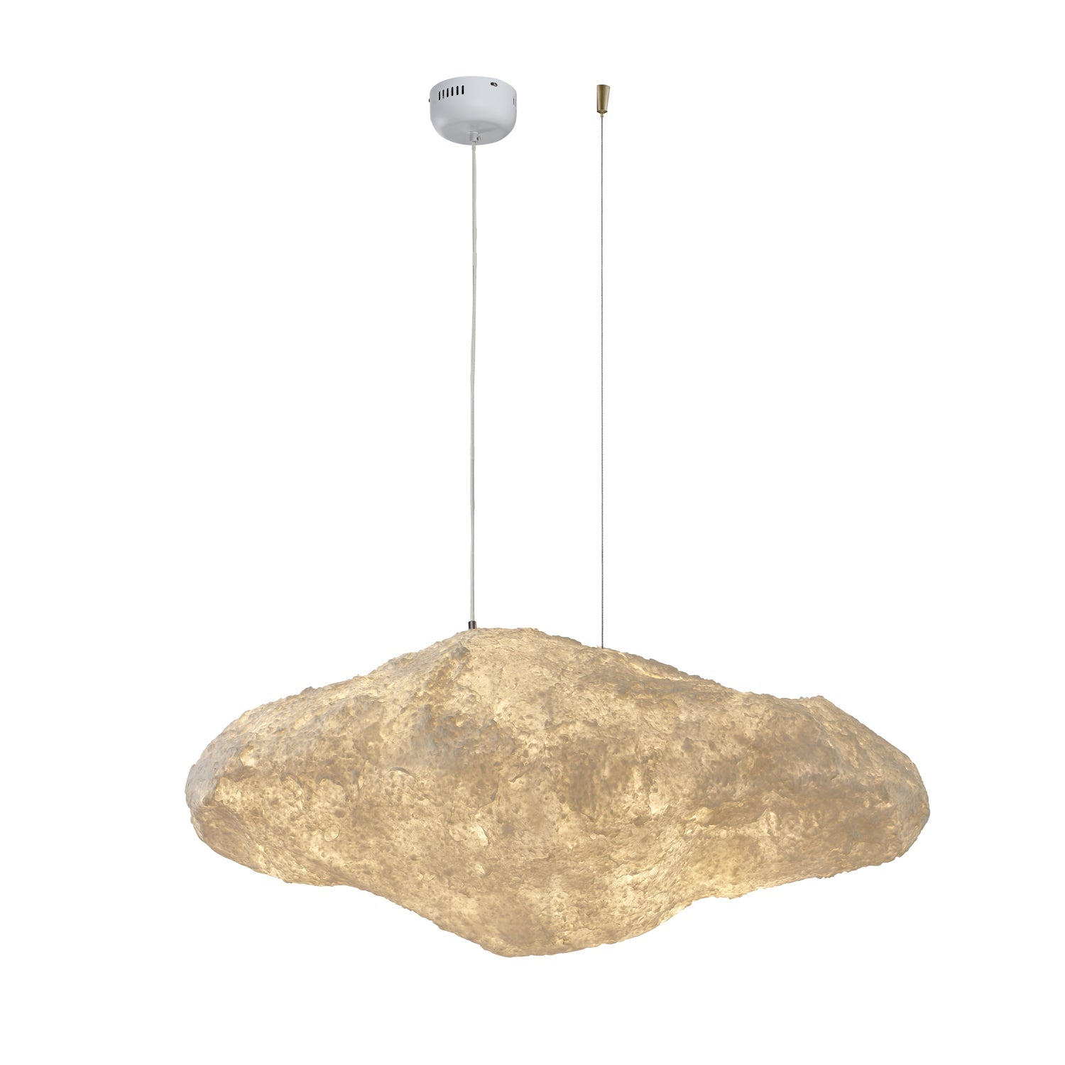 Elliros Textured Paper Pulp Pendant Light-Neutral Decor